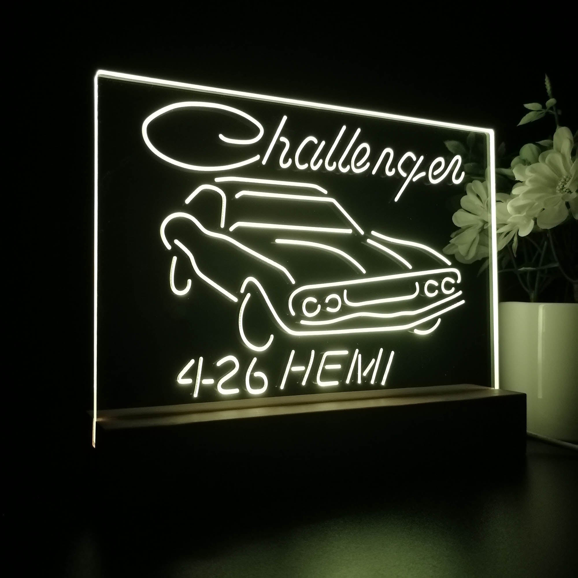 426 Hemi Challenger Dodge Night Light LED Sign