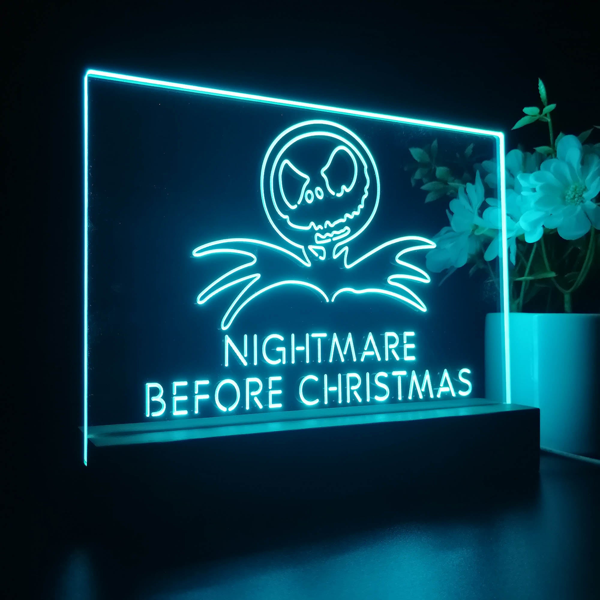 Jack Skellington Nightmare before Christmas Night Light LED Sign