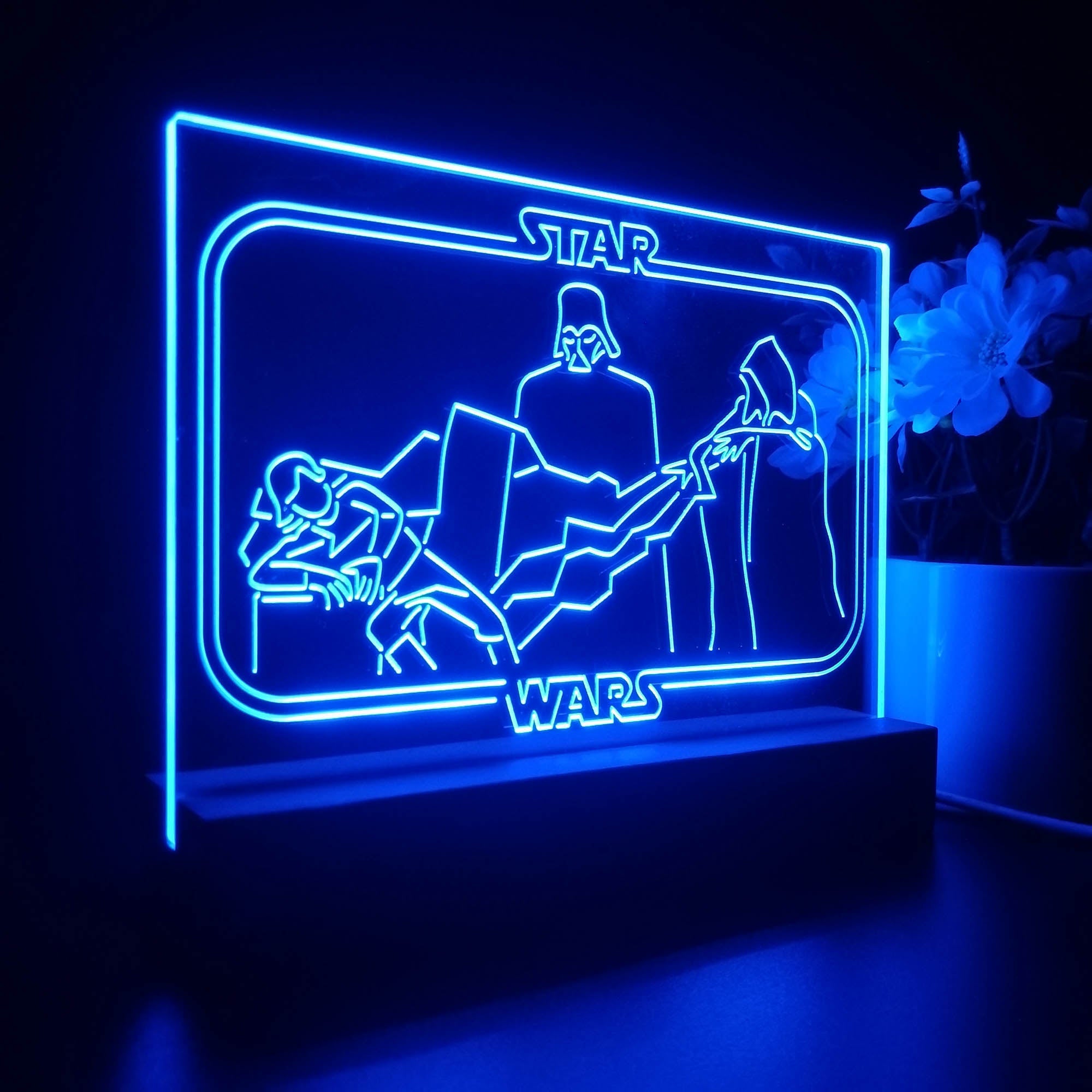 Darth Vader Stars Wars Room Night Light LED Sign