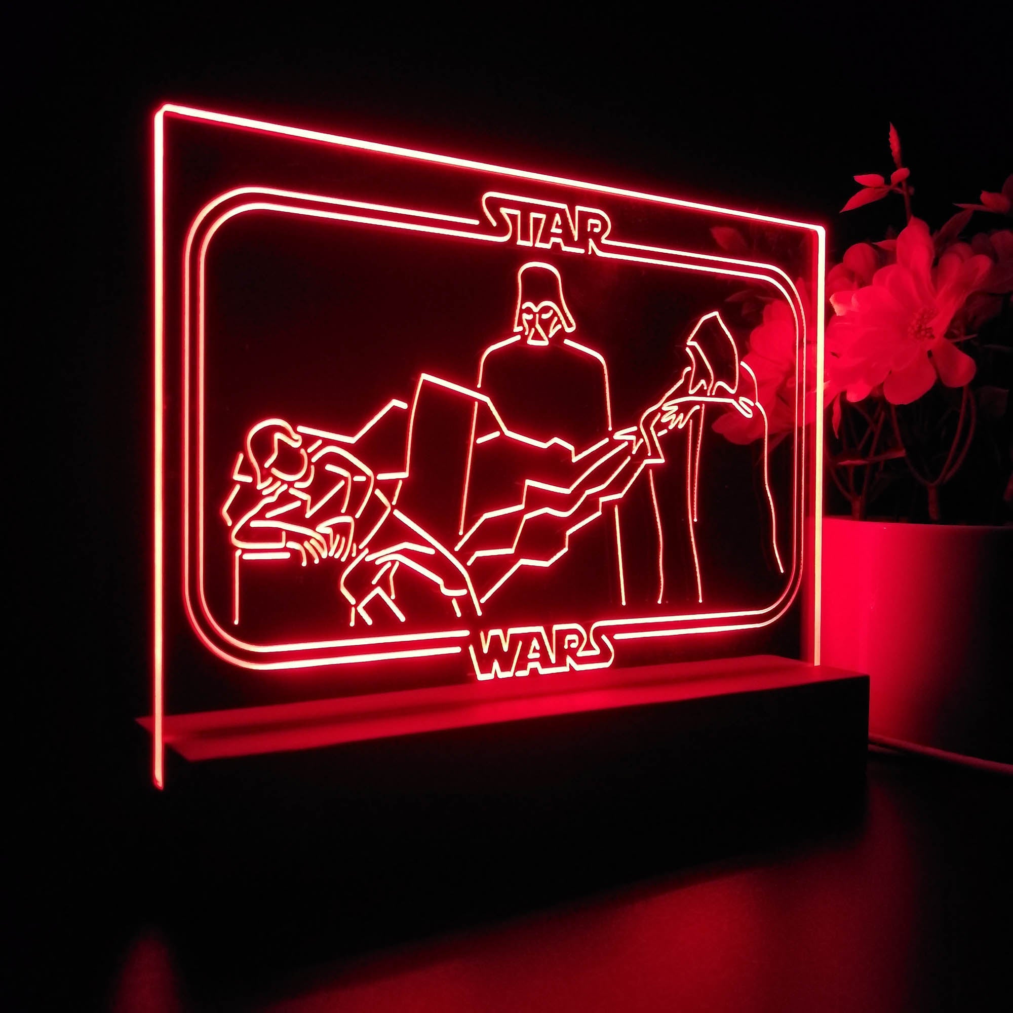 Darth Vader Stars Wars Room Night Light LED Sign