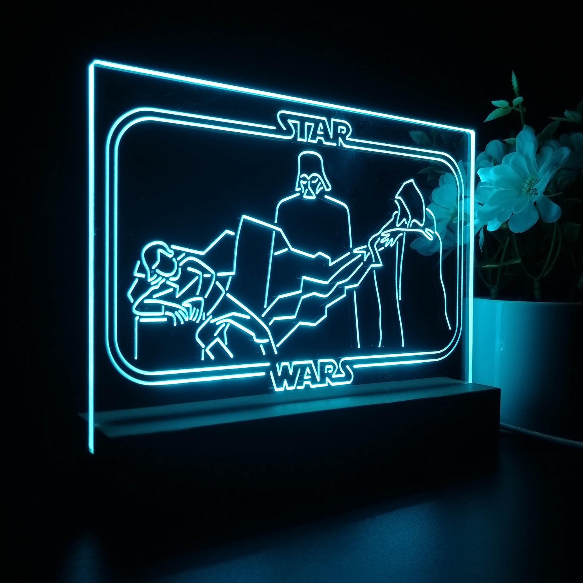 Darth Vader Stars Wars Room Night Light LED Sign