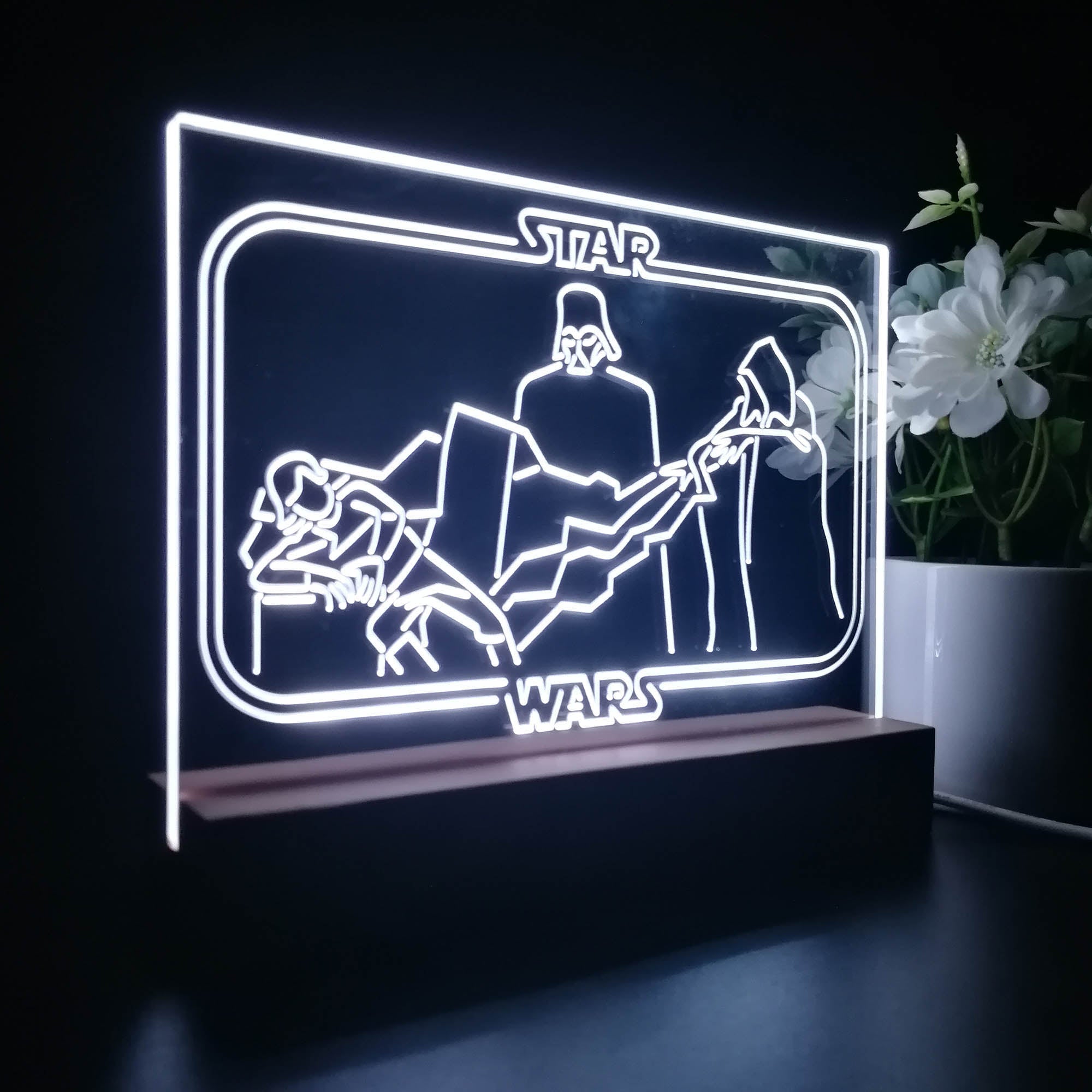 Darth Vader Stars Wars Room Night Light LED Sign