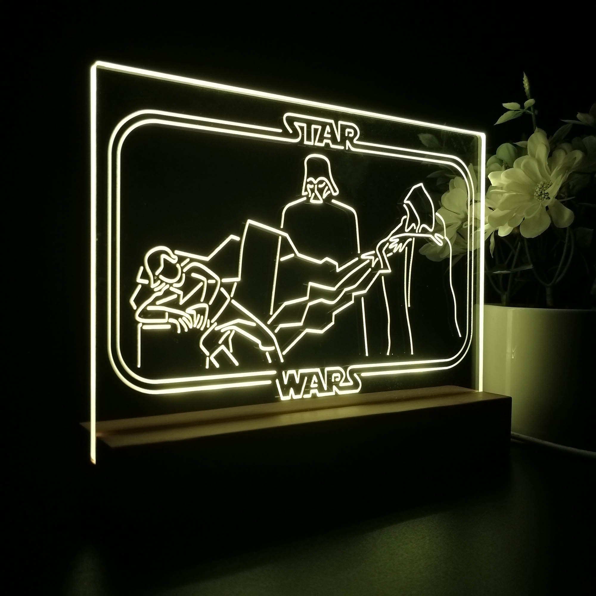 Darth Vader Stars Wars Room Night Light LED Sign