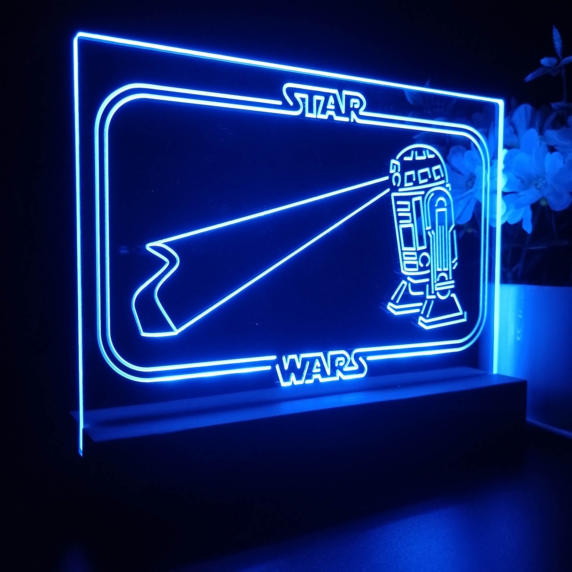 R2C2 Stars Wars Room Night Light LED Sign