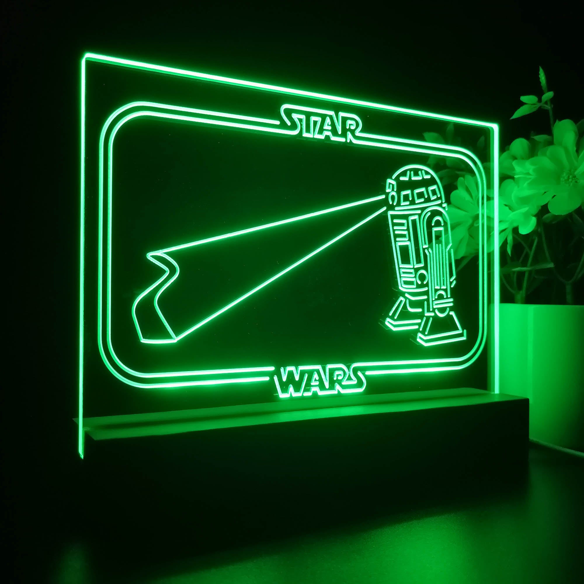 R2C2 Stars Wars Room Night Light LED Sign