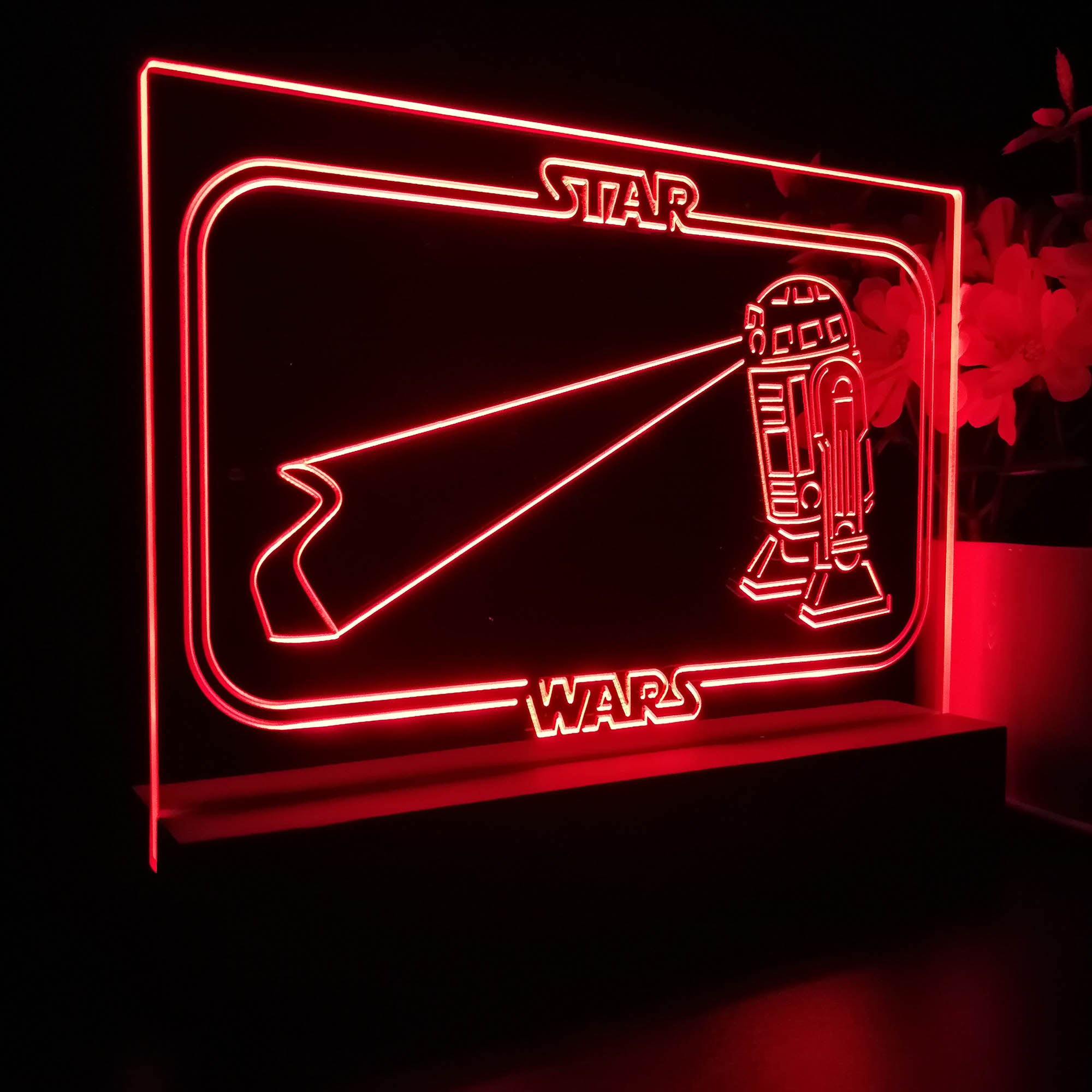 R2C2 Stars Wars Room Night Light LED Sign