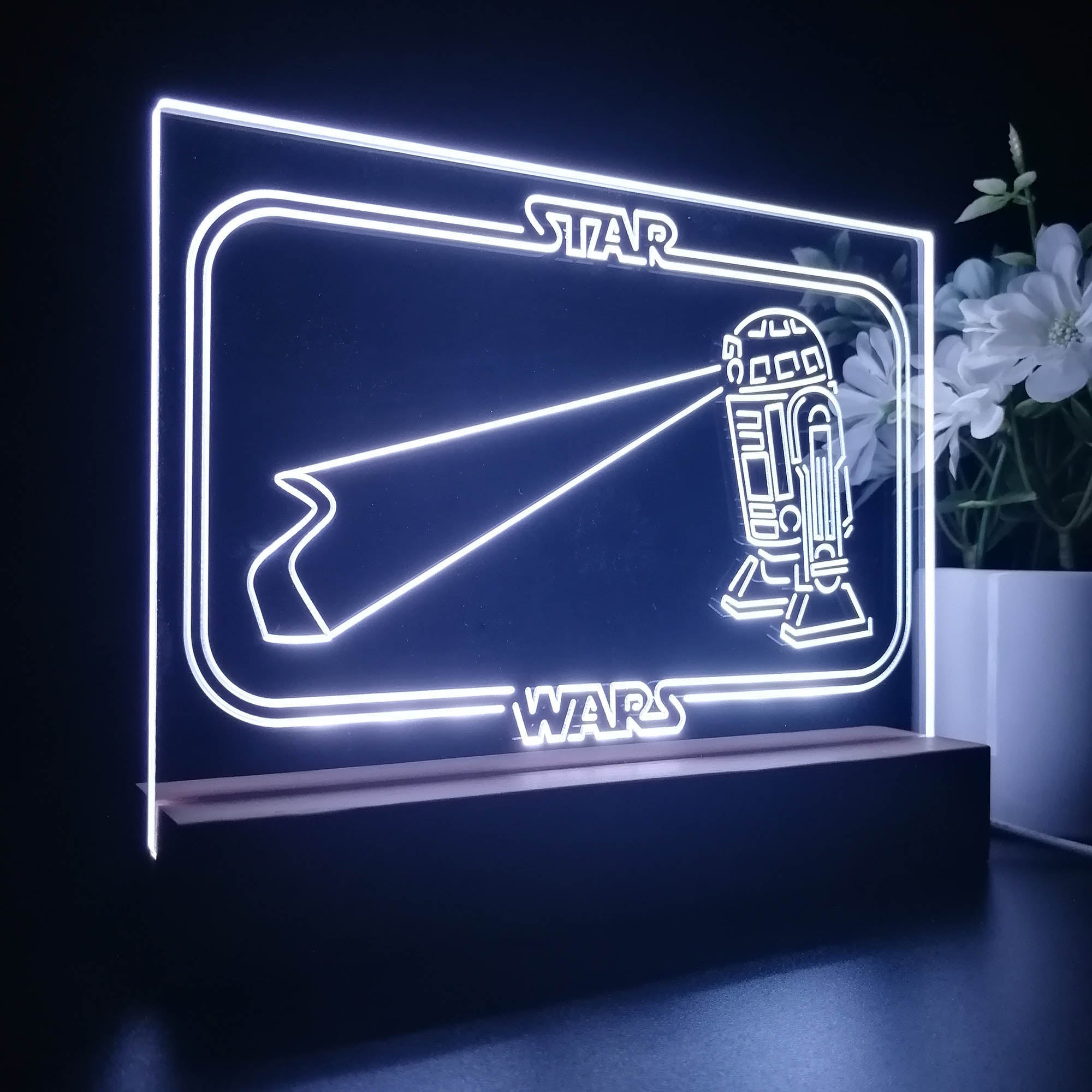 R2C2 Stars Wars Room Night Light LED Sign