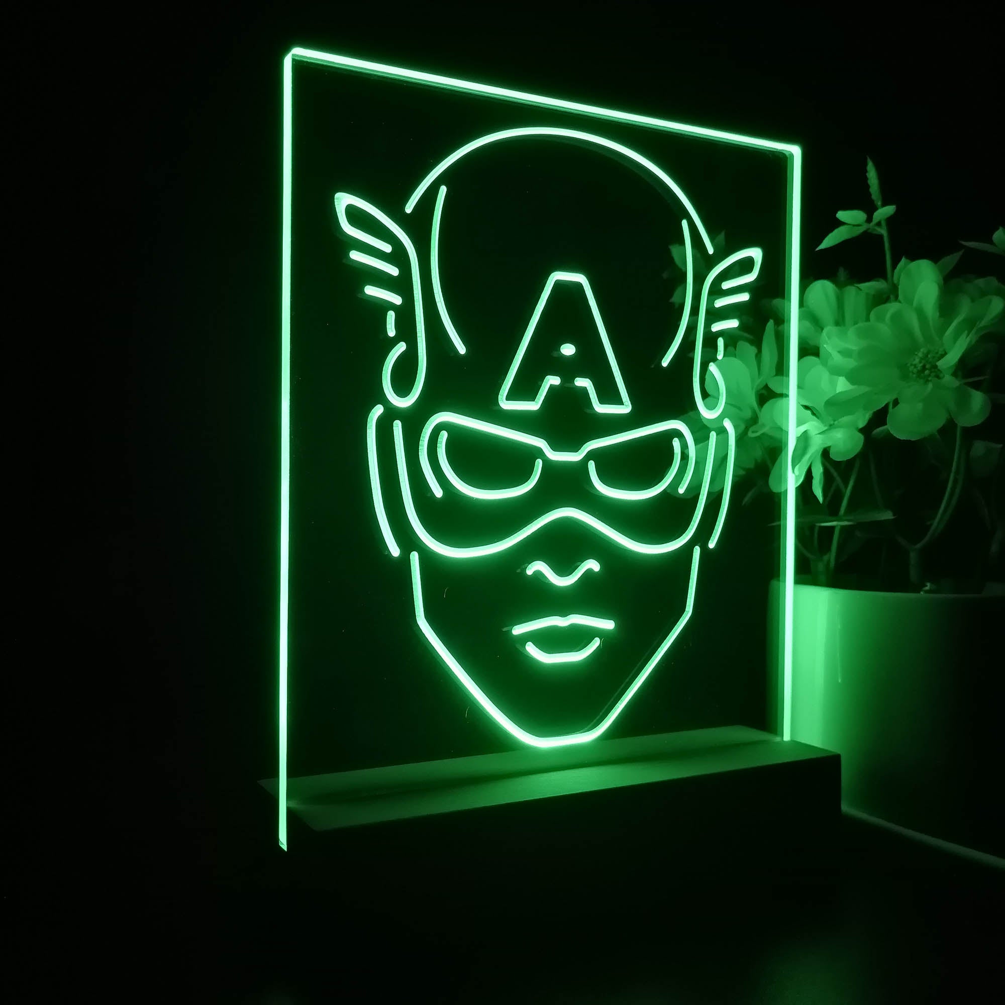 Captain America Night Light LED Sign