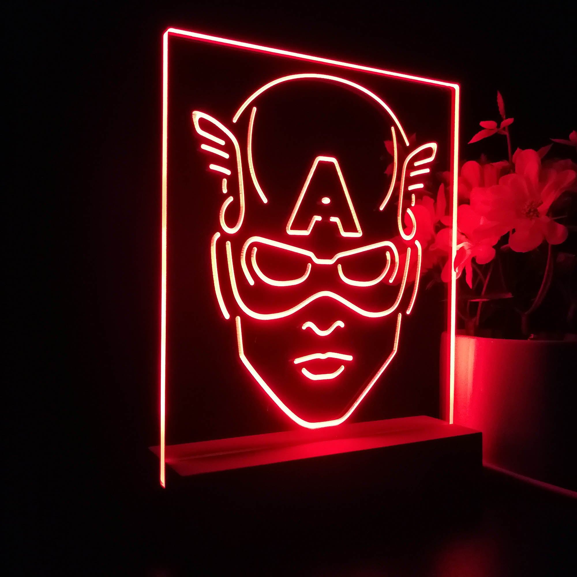 Captain America Night Light LED Sign