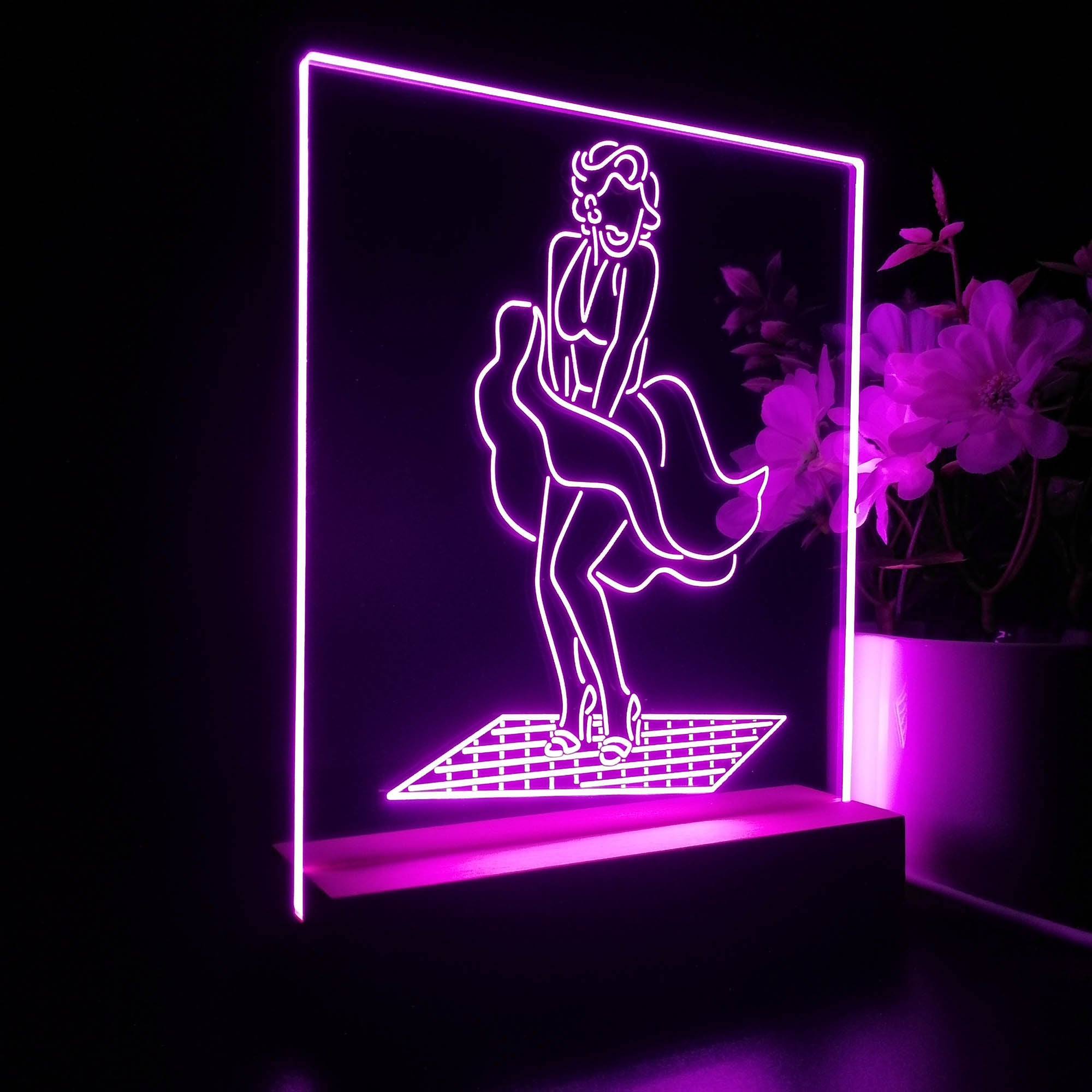 Marilyn Monroe Night Light LED Sign