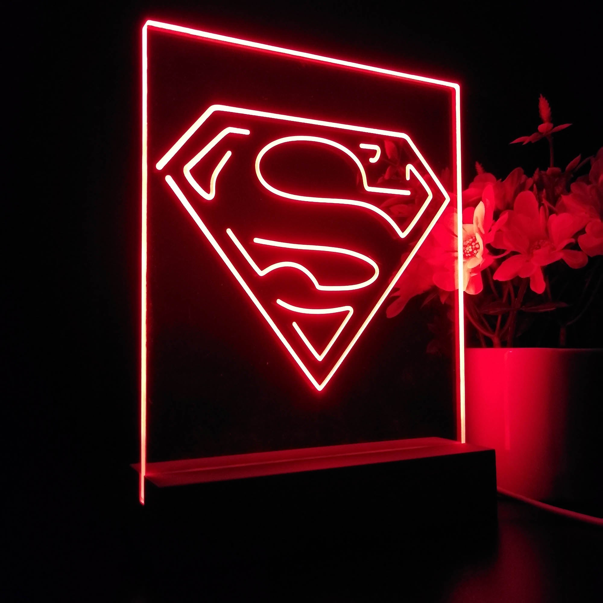 Superman Hero Night Light LED Sign