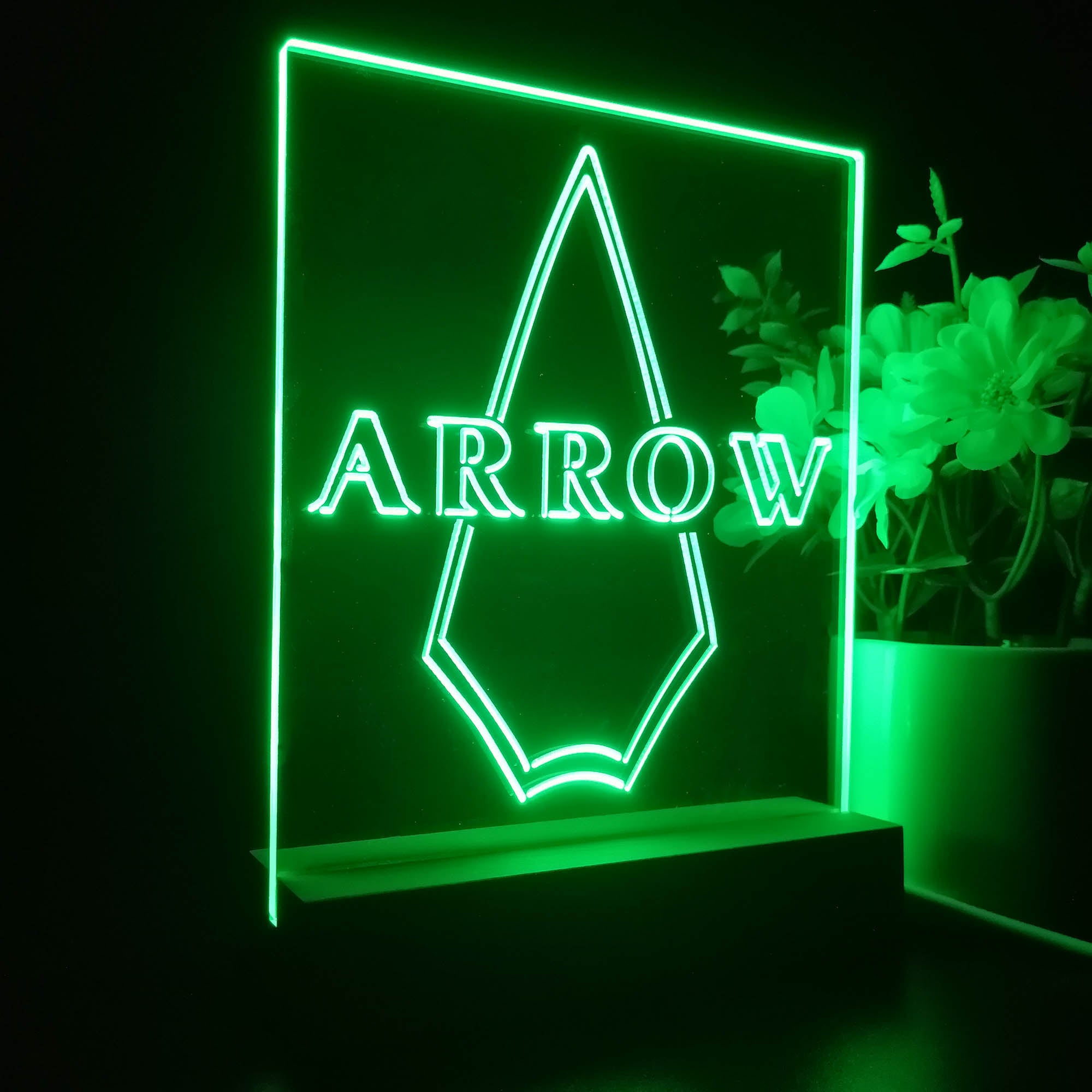 The Arrow Vertical Night Light LED Sign