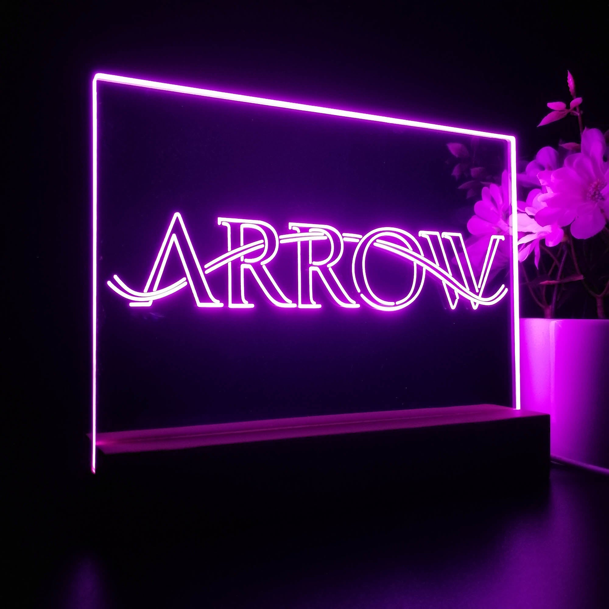 The Arrow Night Light LED Sign