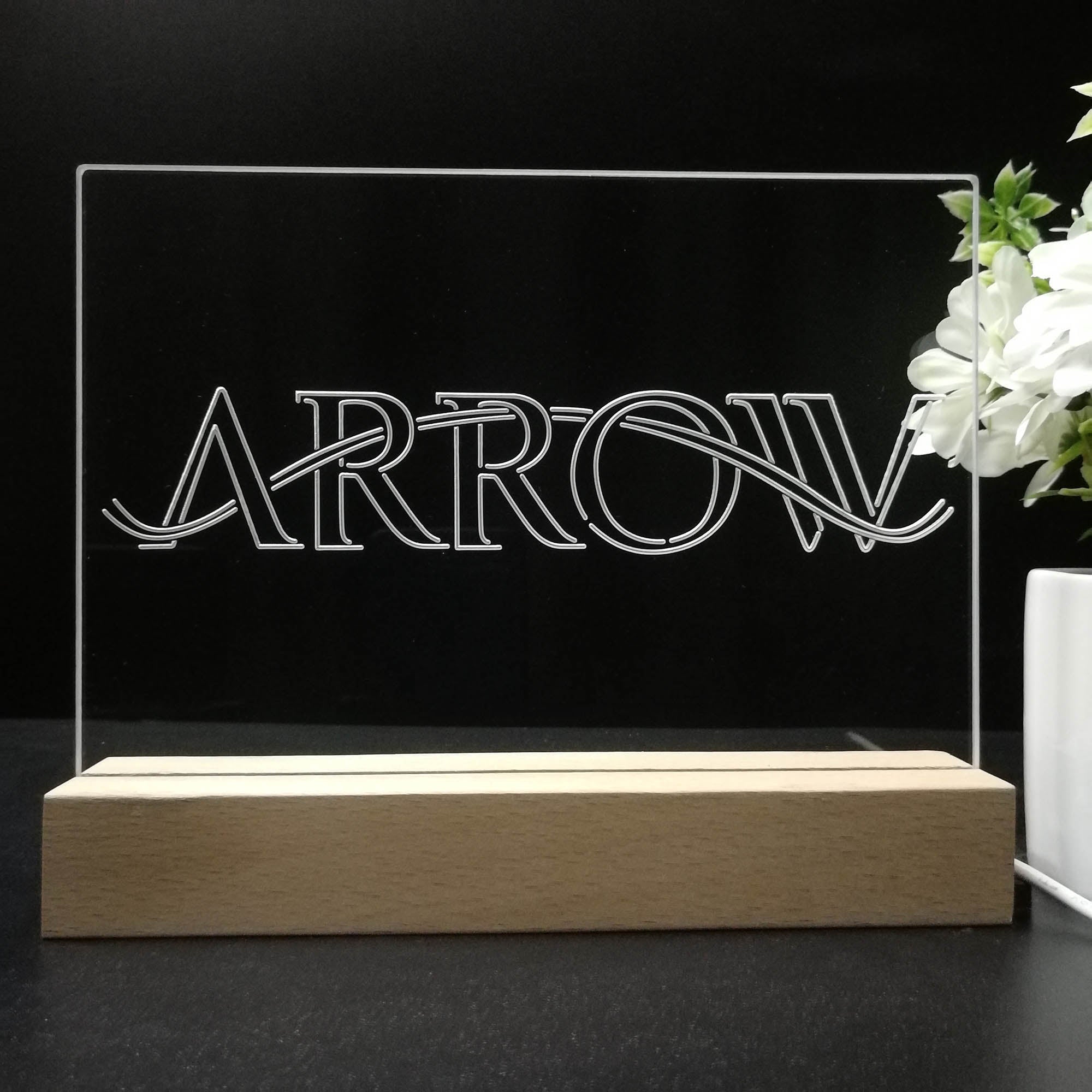 The Arrow Night Light LED Sign