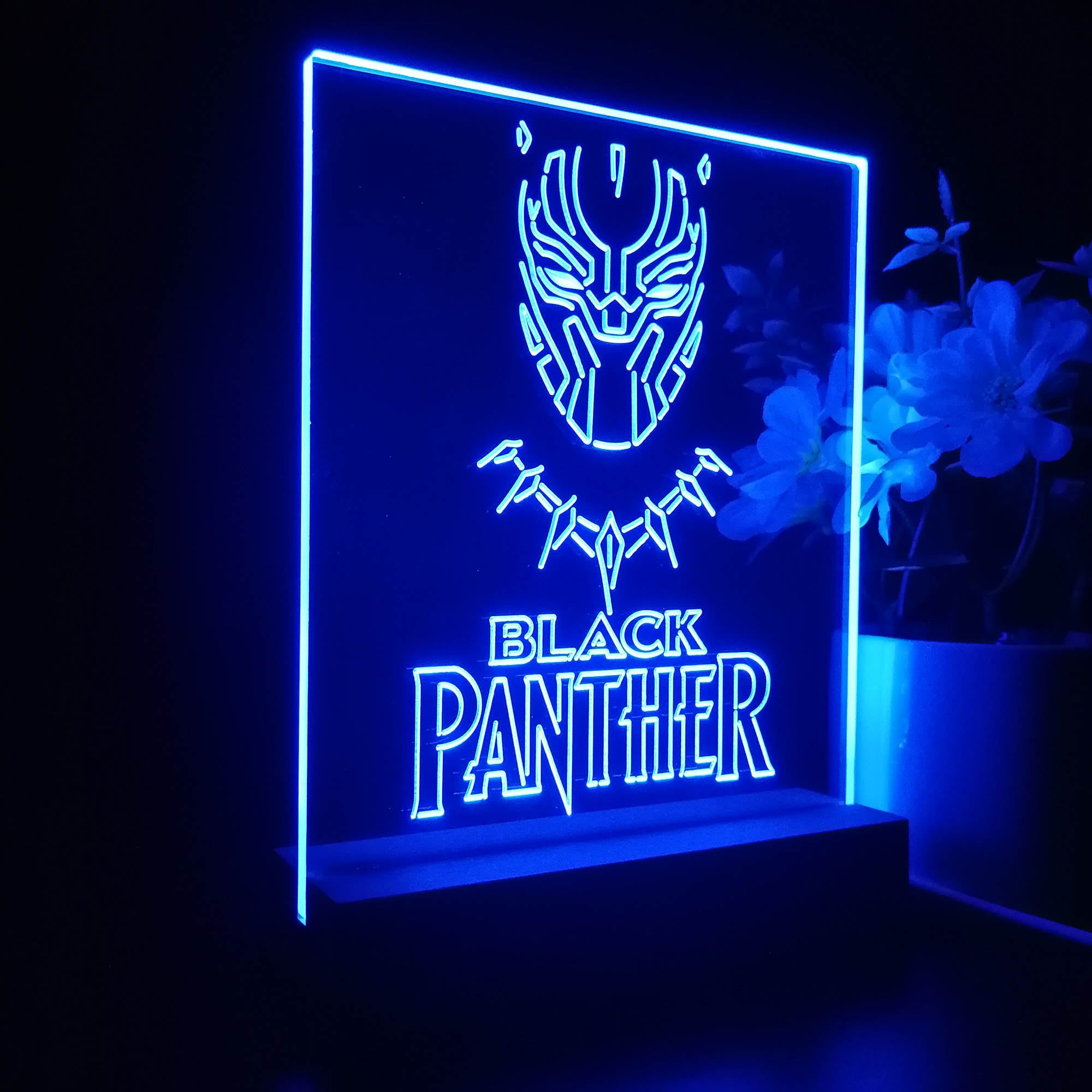 Black Panther Night Light LED Sign