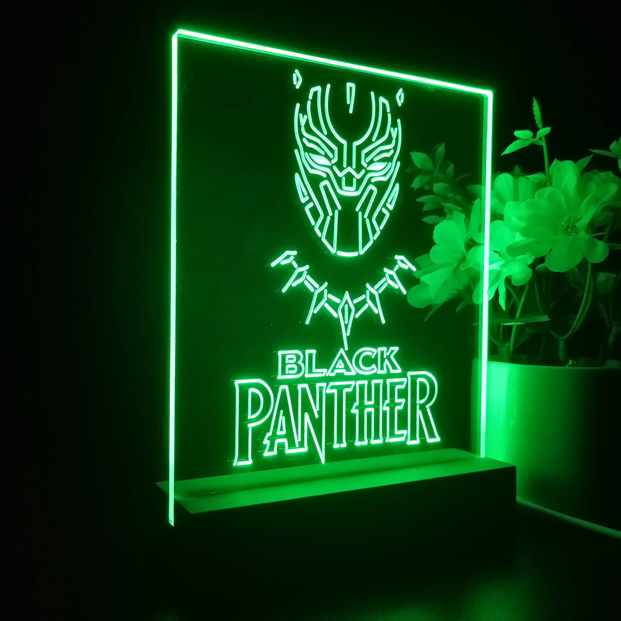 Black Panther Night Light LED Sign