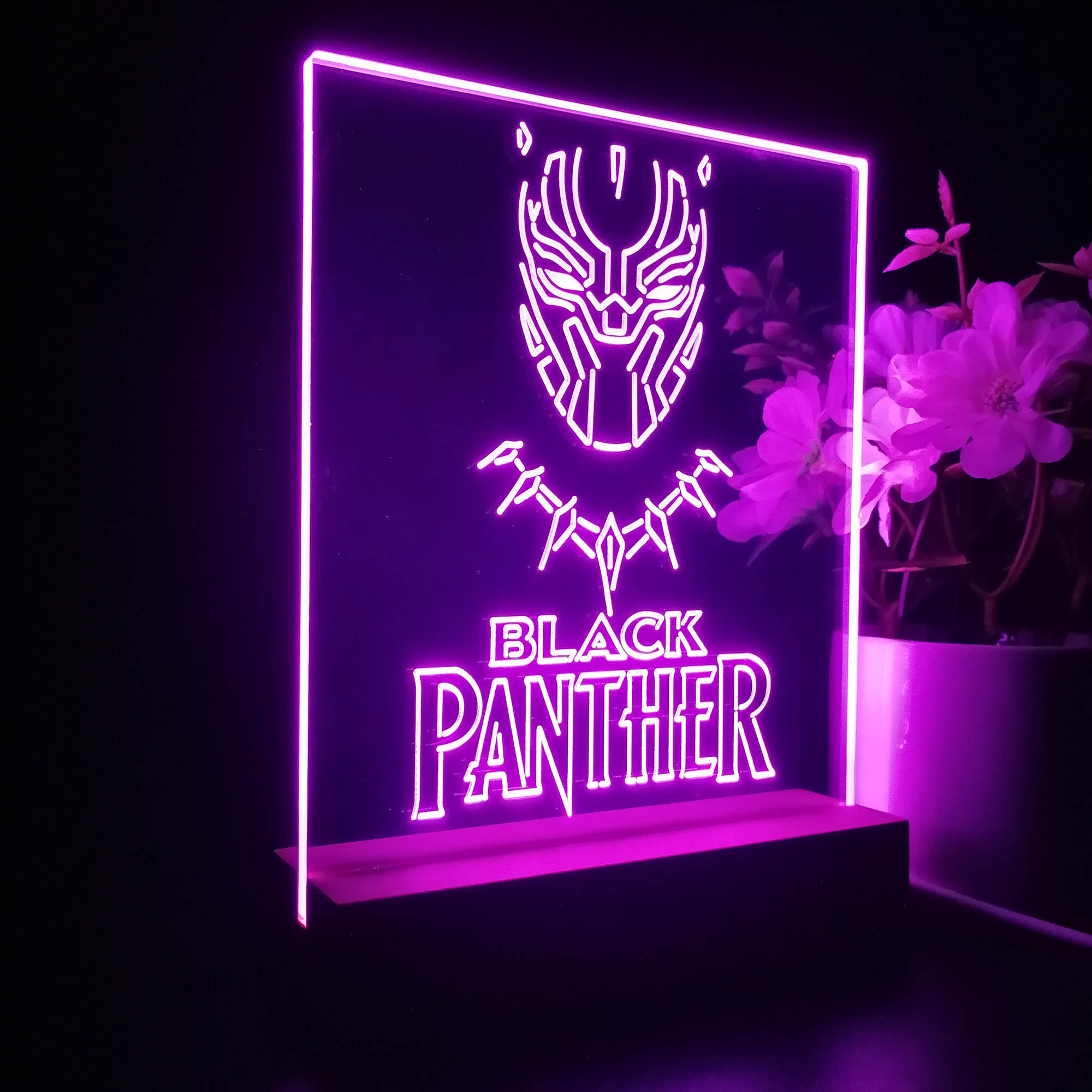 Black Panther Night Light LED Sign