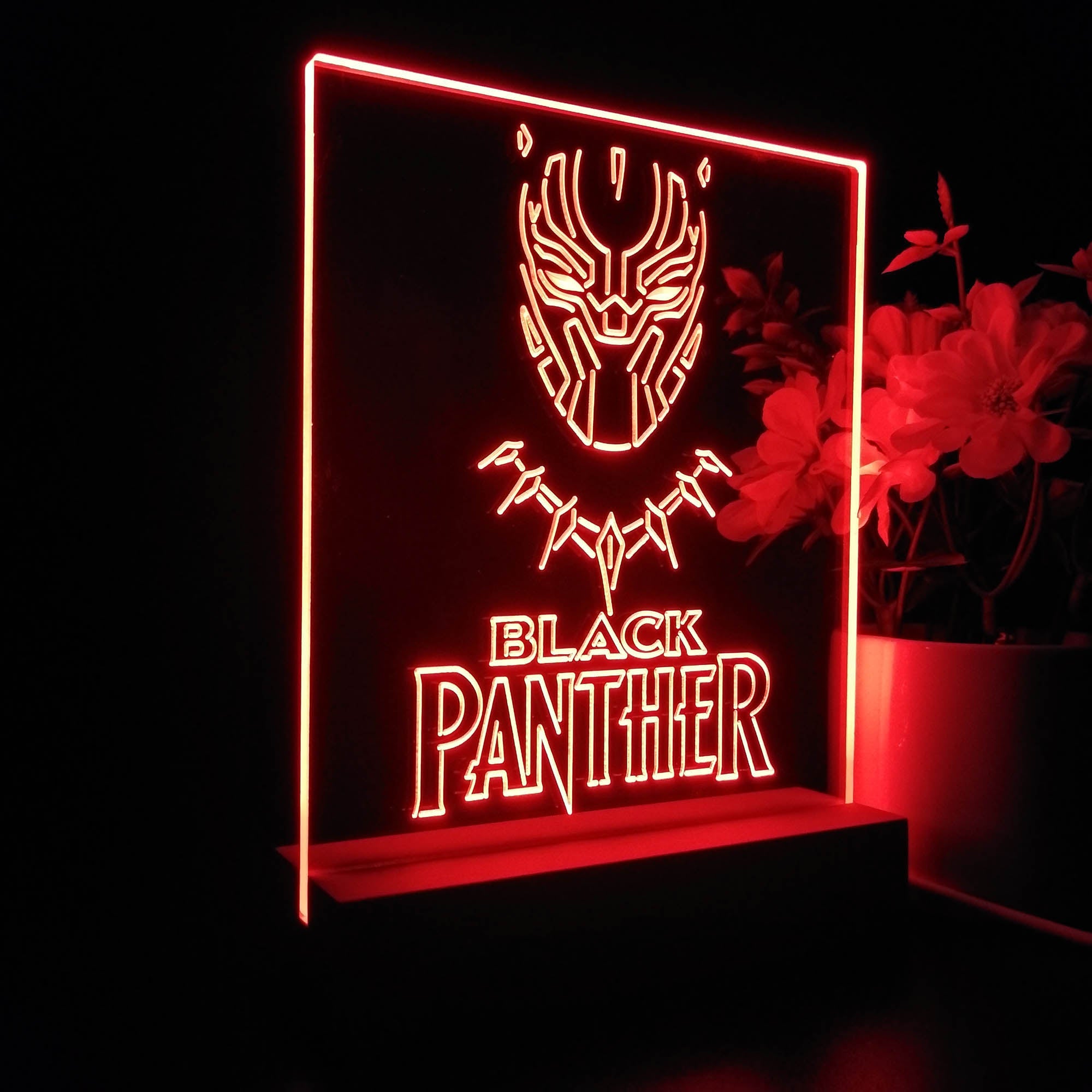 Black Panther Night Light LED Sign