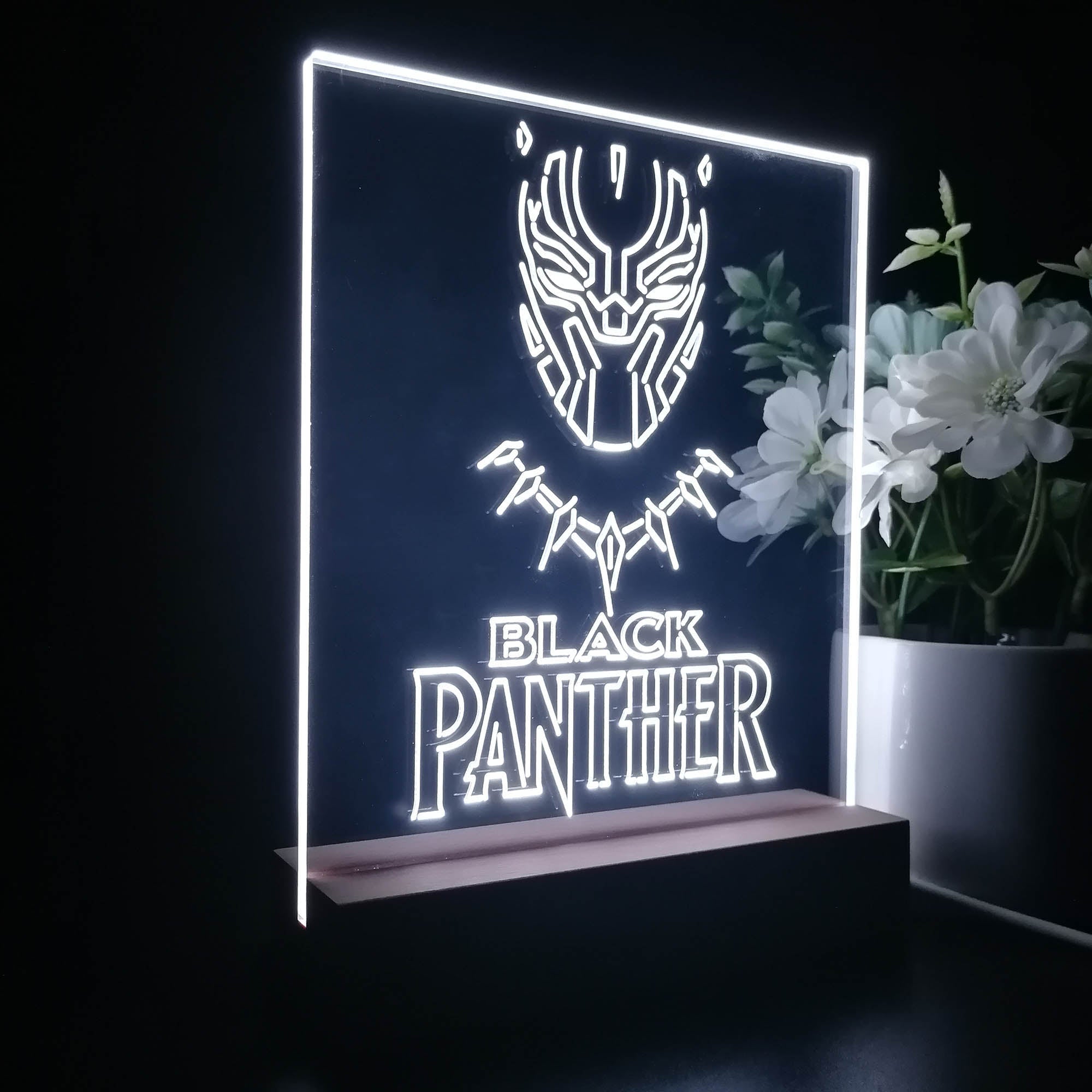 Black Panther Night Light LED Sign