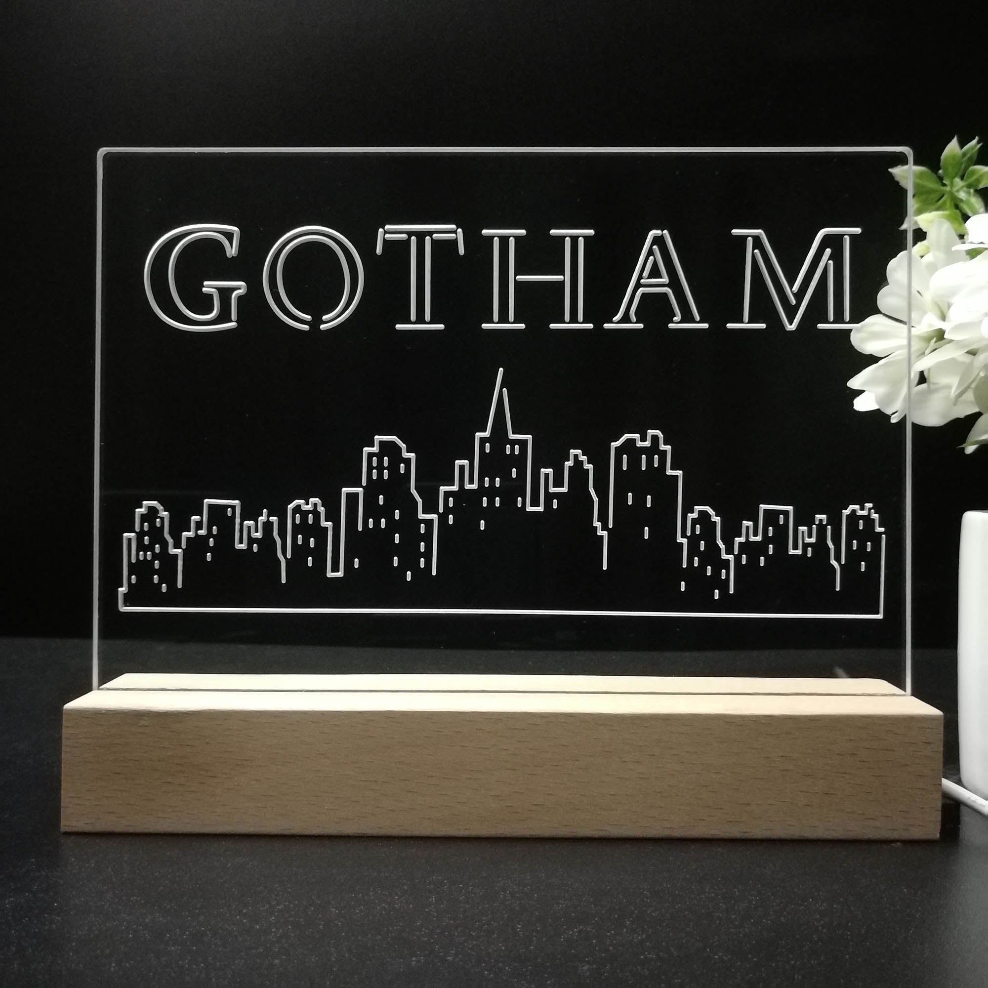Gotham Night Light LED Sign