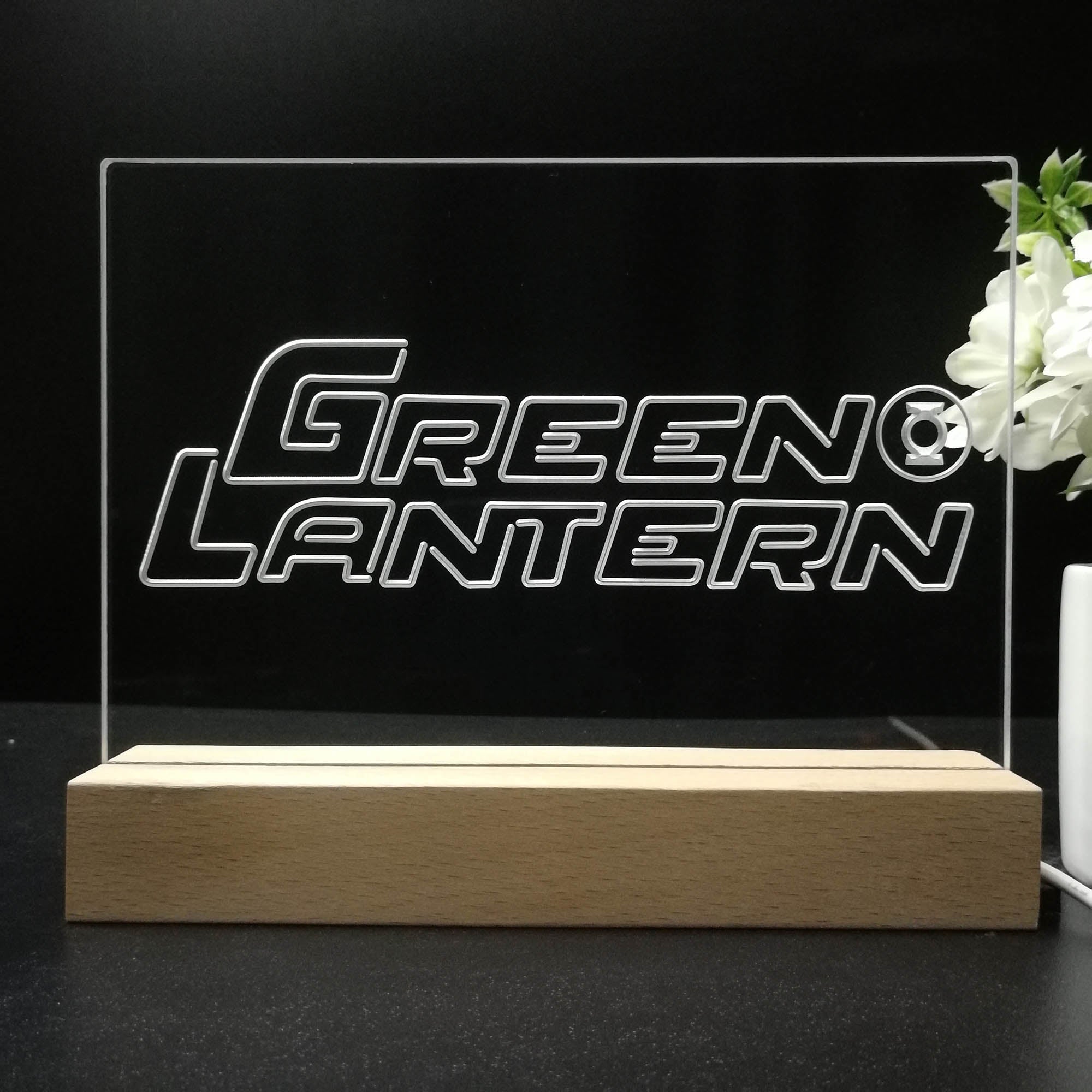 Green Lantern Night Light LED Sign