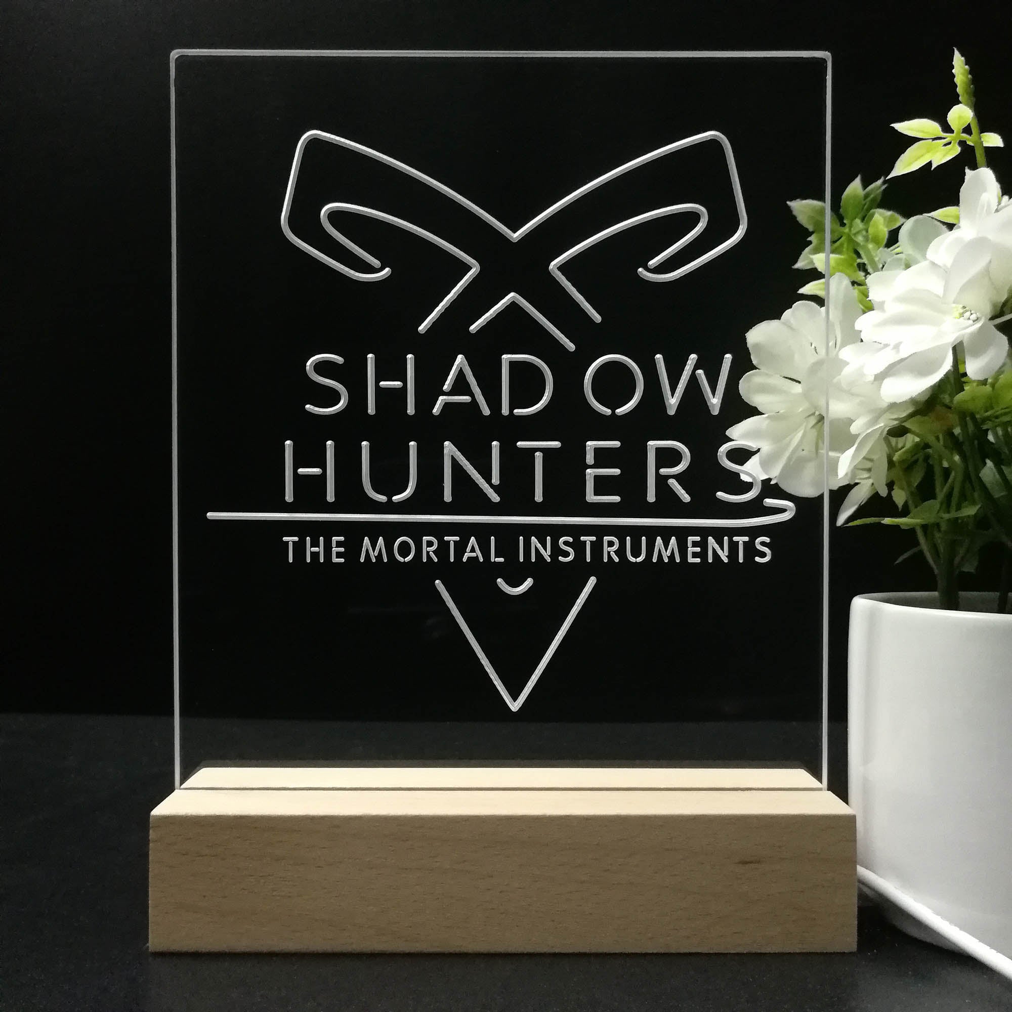 Shadowhunters Night Light LED Sign