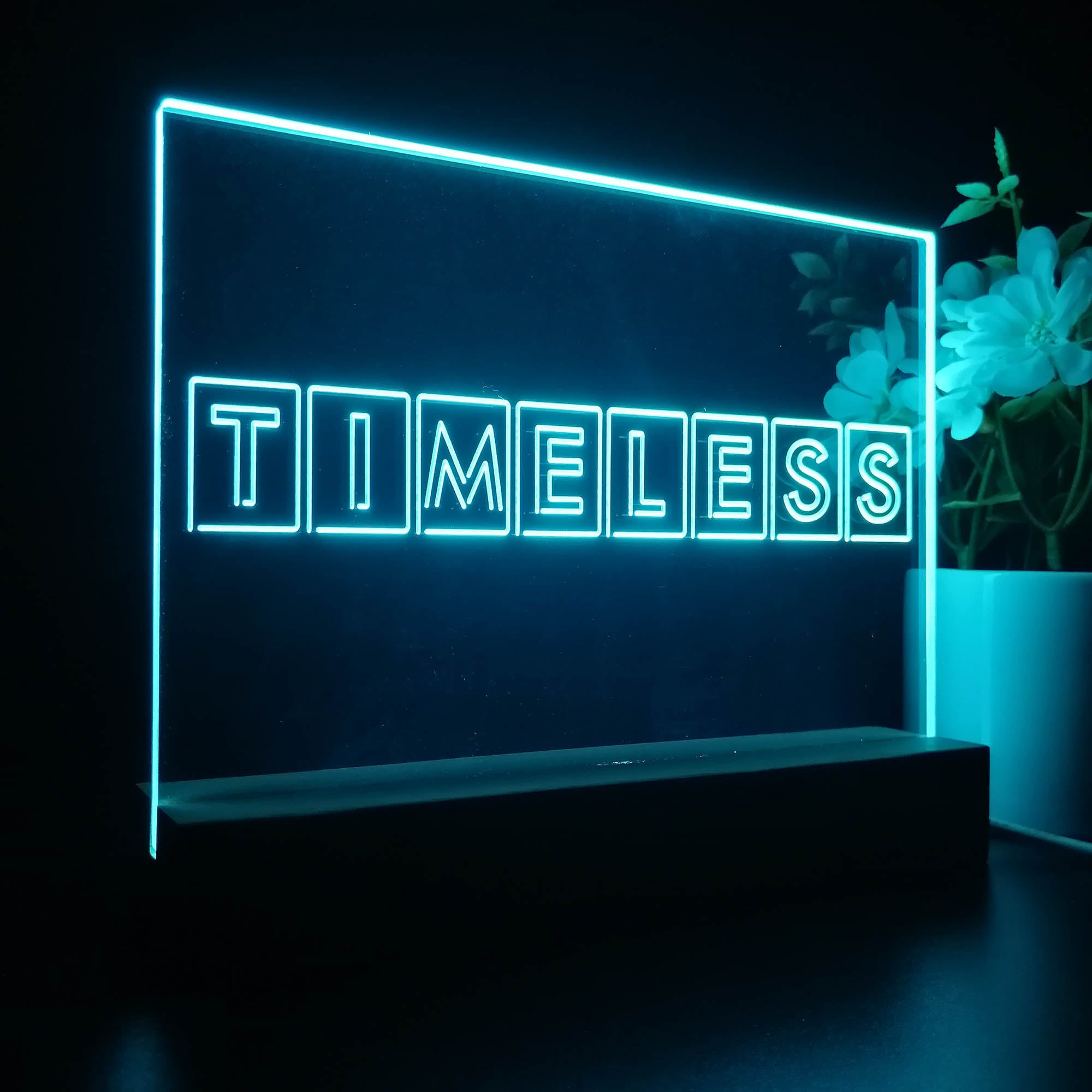 Timeless TV Night Light LED Sign