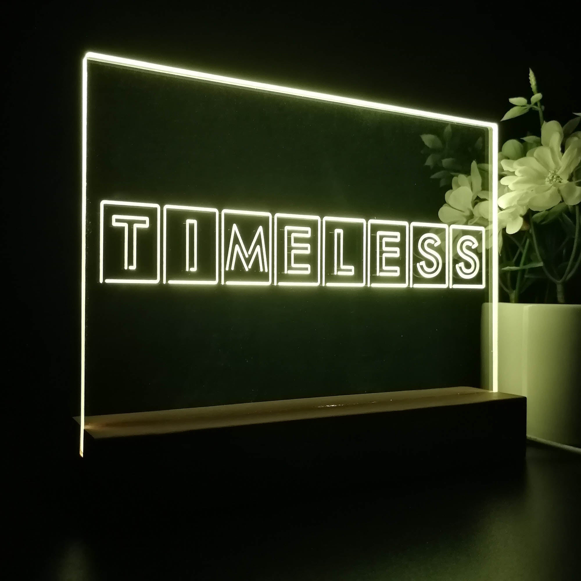 Timeless TV Night Light LED Sign