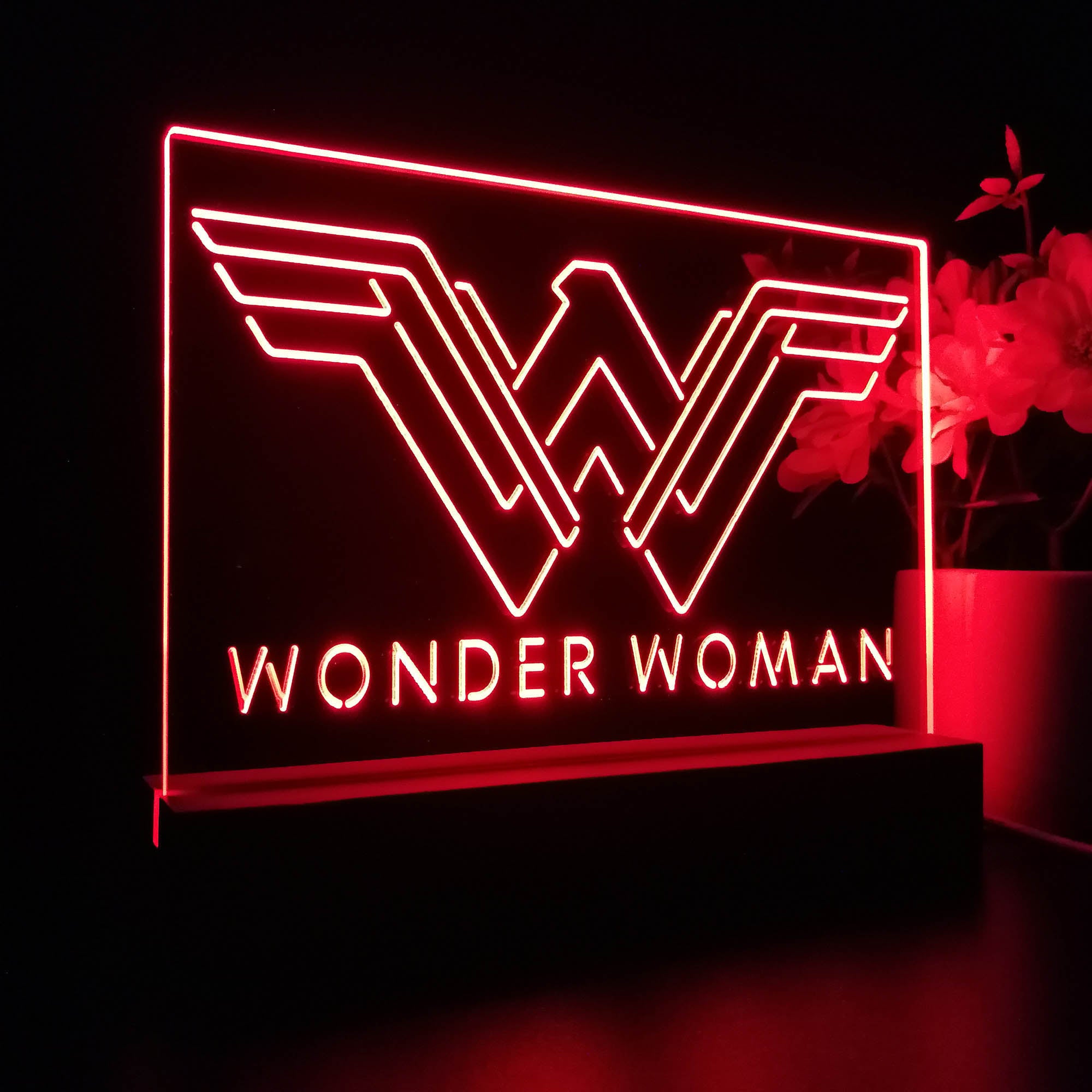 Wonder Woman Night Light LED Sign