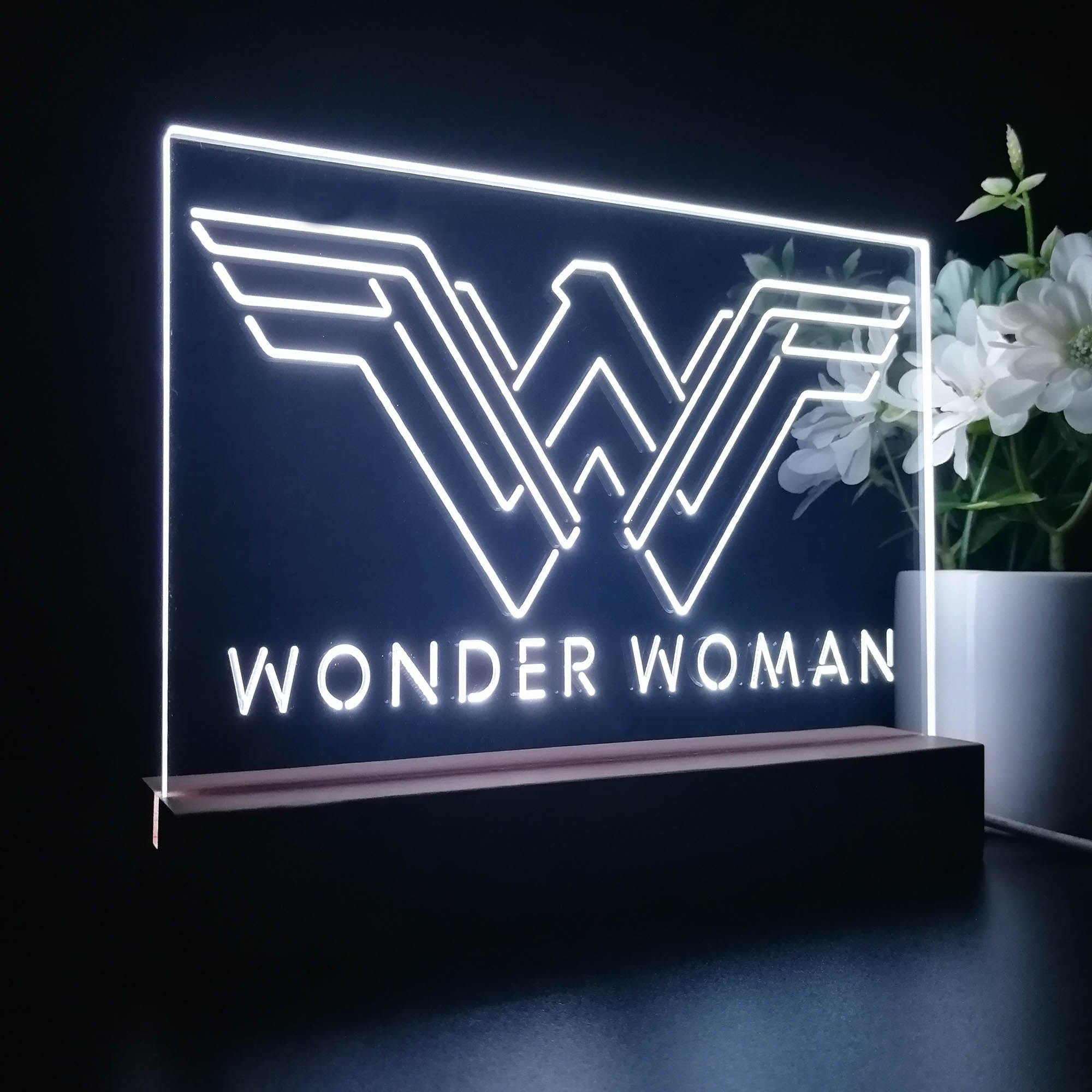 Wonder Woman Night Light LED Sign