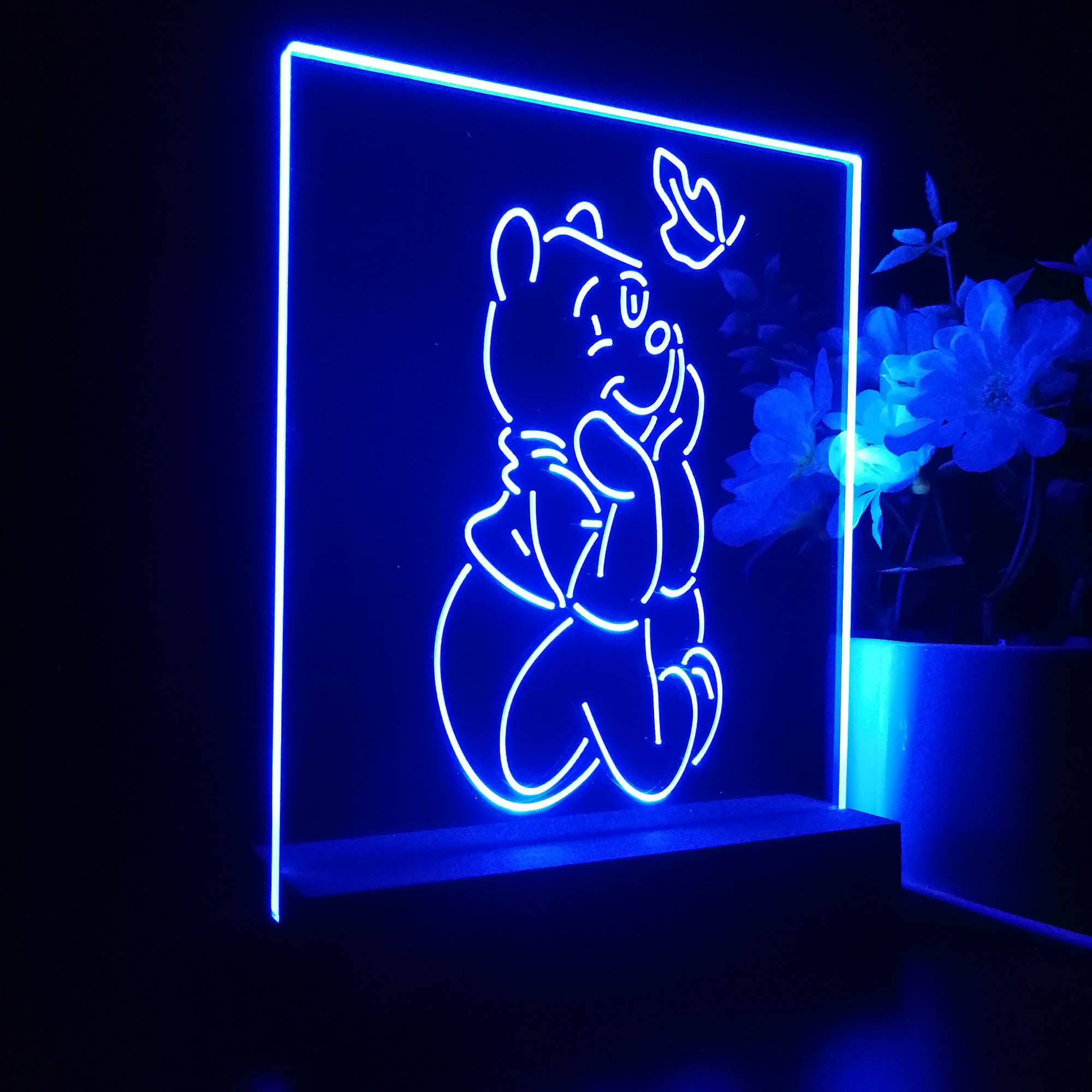 Winnie the Pooh Sit Down Night Light LED Sign