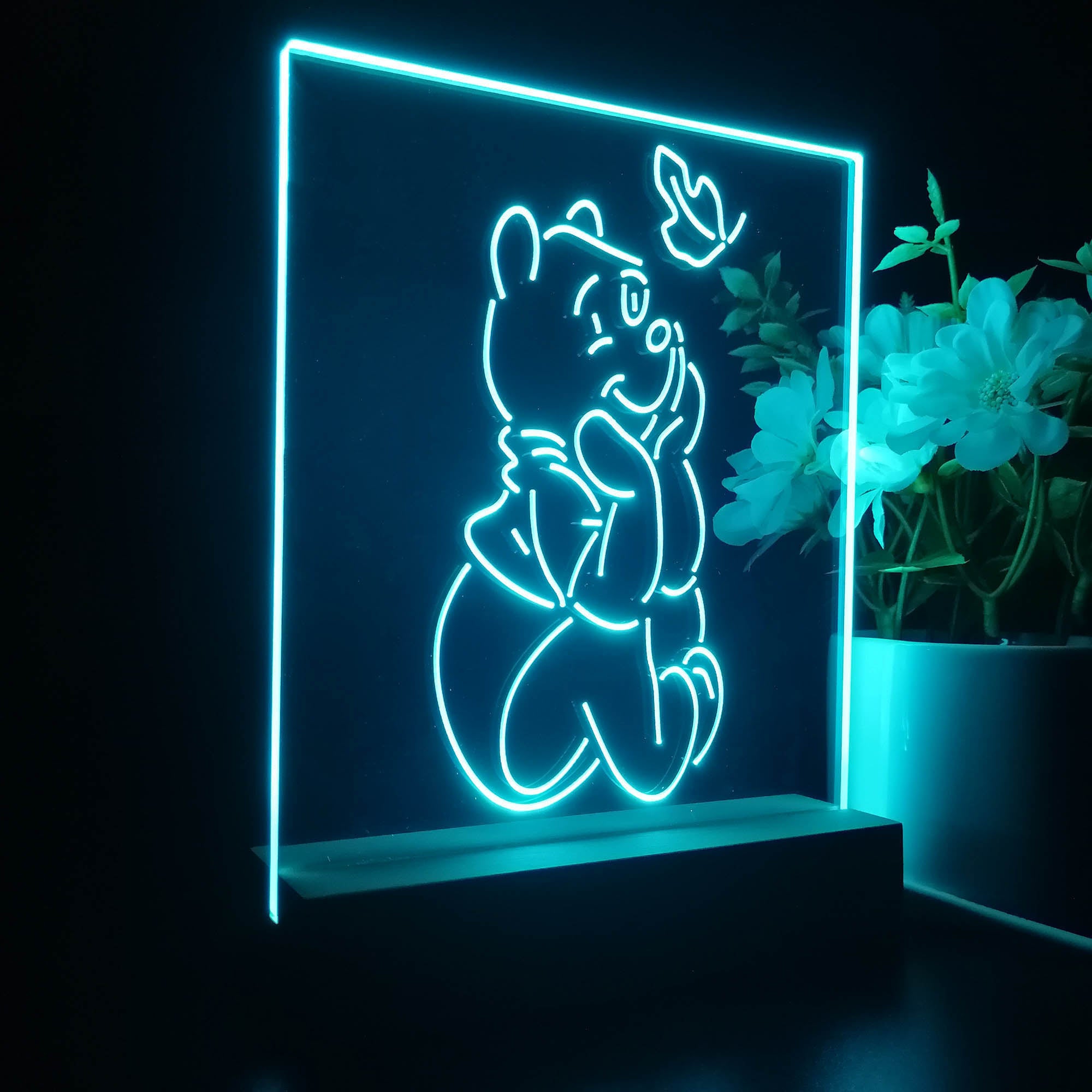 Winnie the Pooh Sit Down Night Light LED Sign