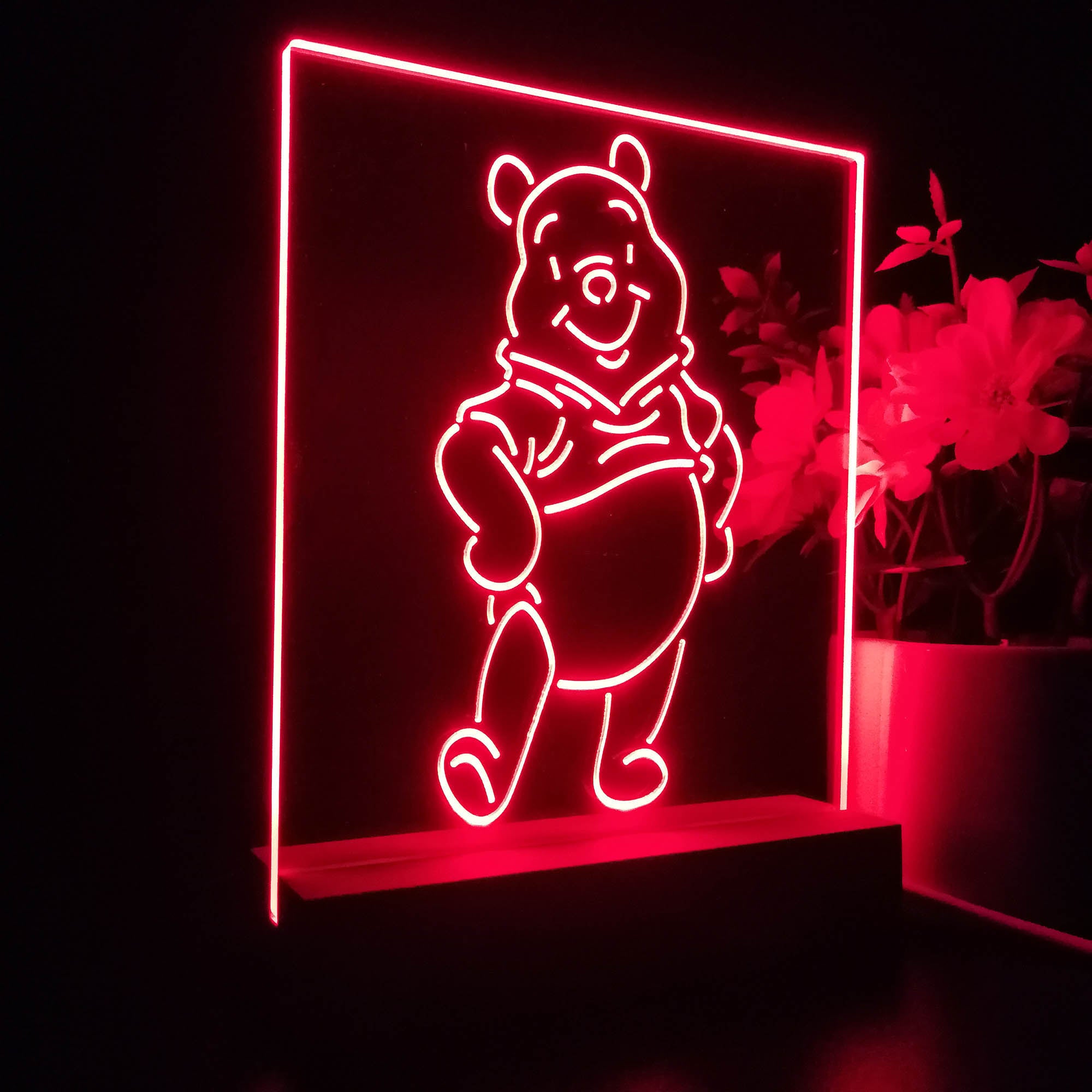 Winnie the Pooh Stand Up Night Light LED Sign