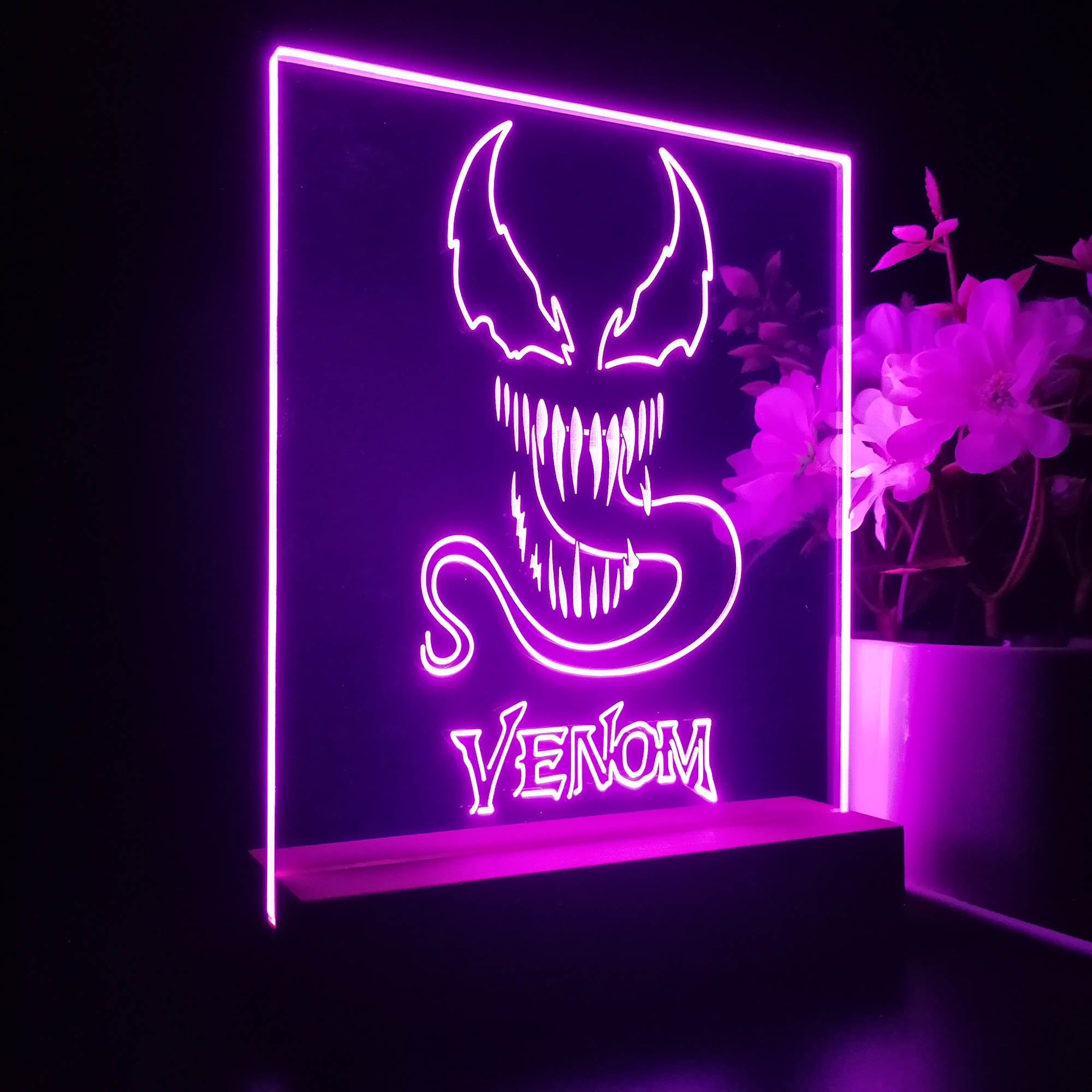 Venom Marvel Character Hero Night Light LED Sign