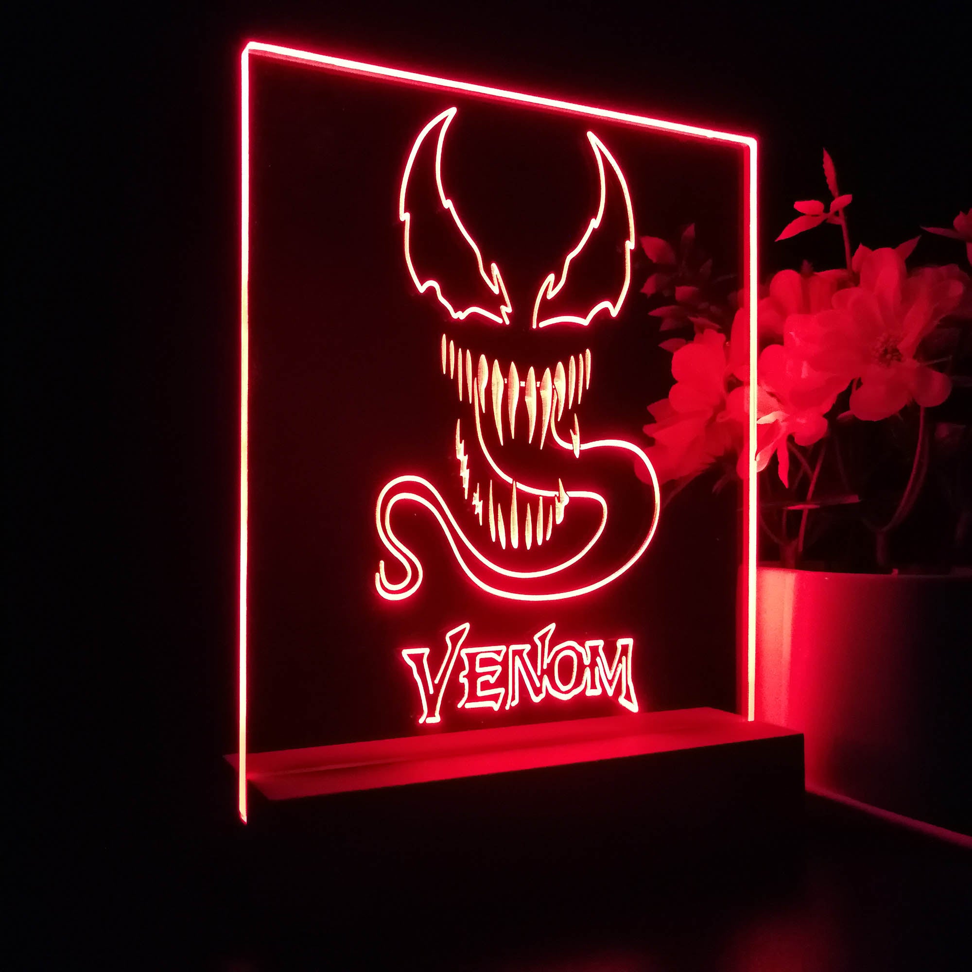 Venom Marvel Character Hero Night Light LED Sign