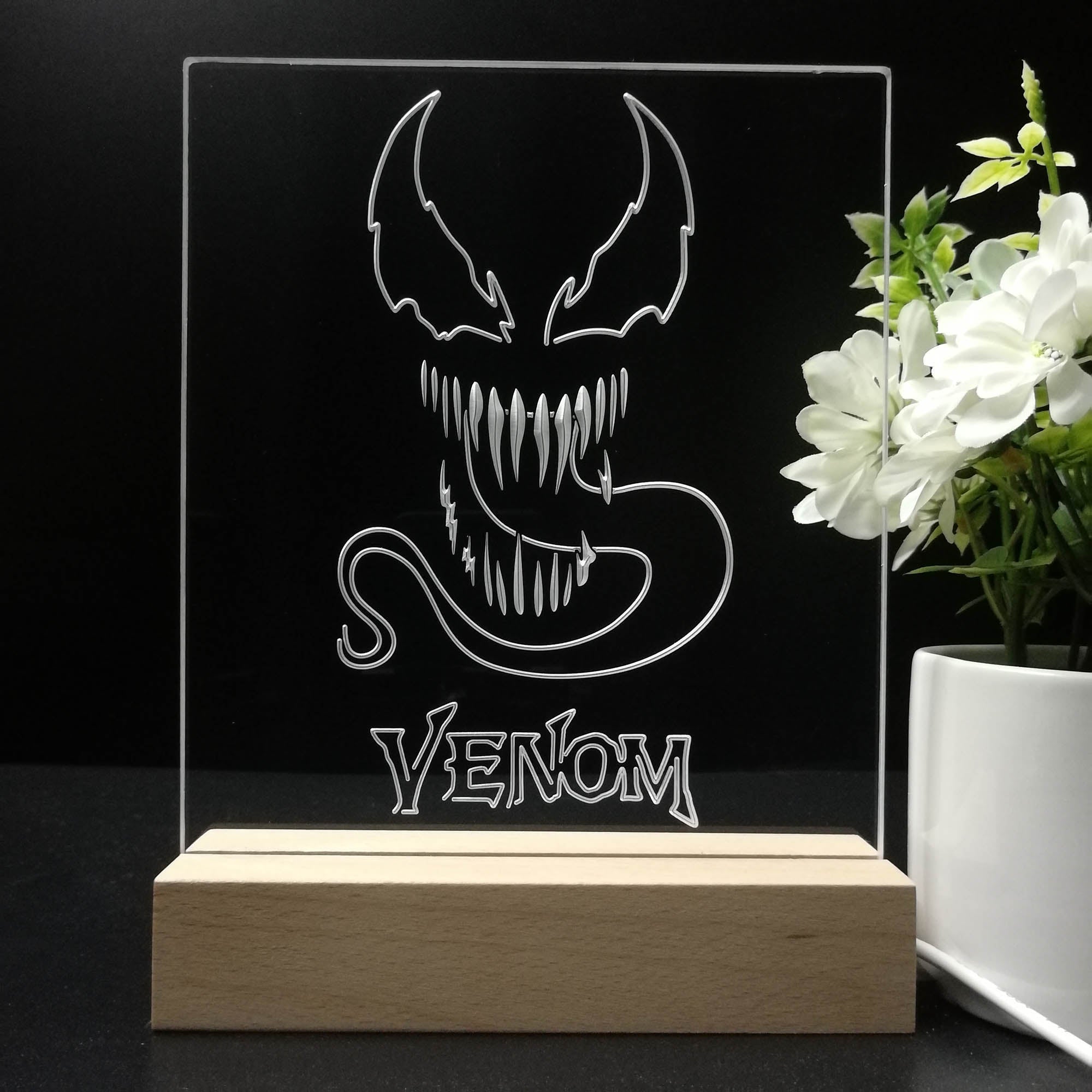 Venom Marvel Character Hero Night Light LED Sign