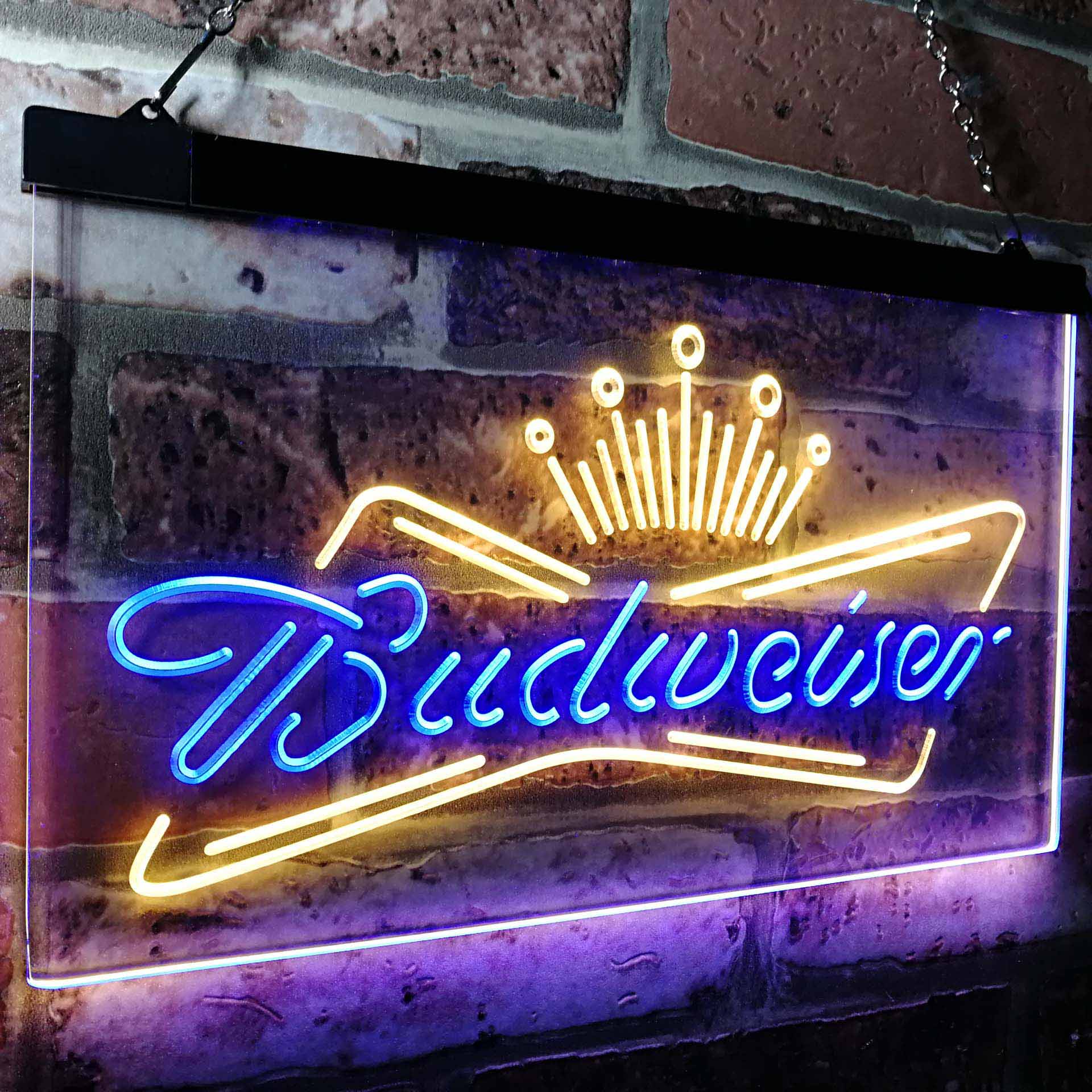 Budweisers King Beer Bar LED Neon Sign