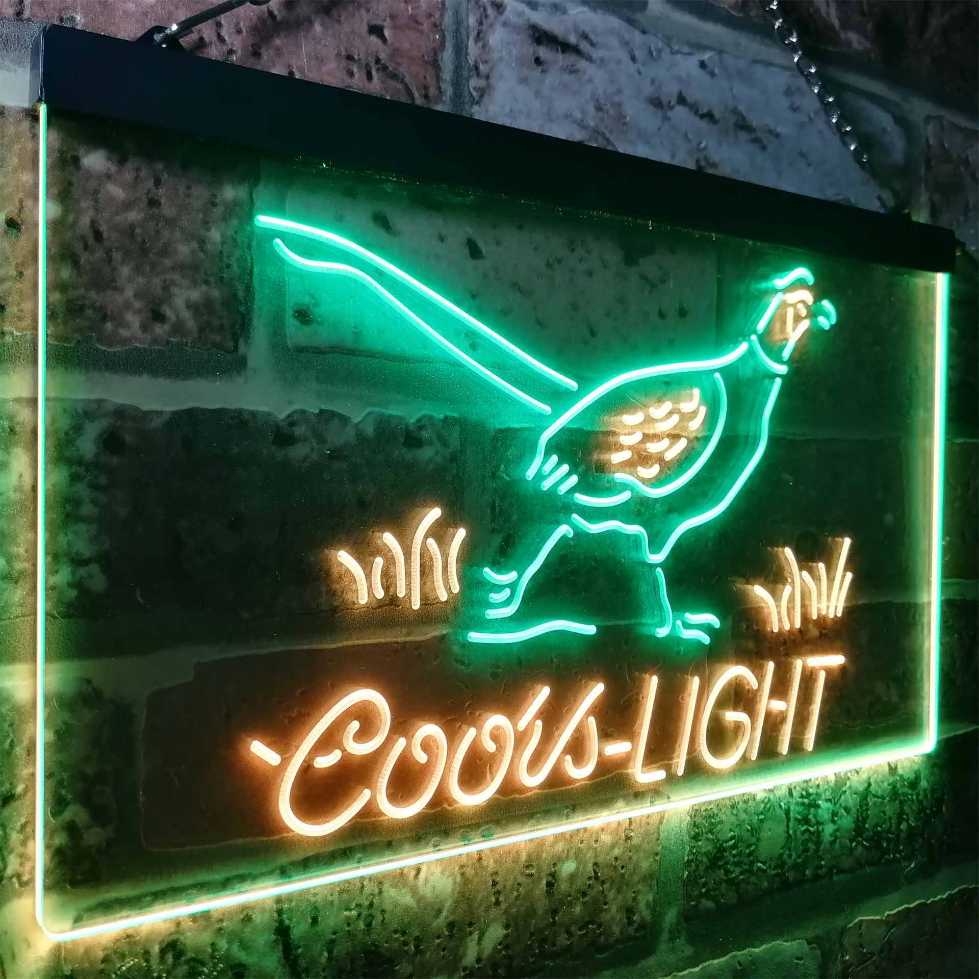 Coors Light Pheasant Man Cave LED Neon Sign