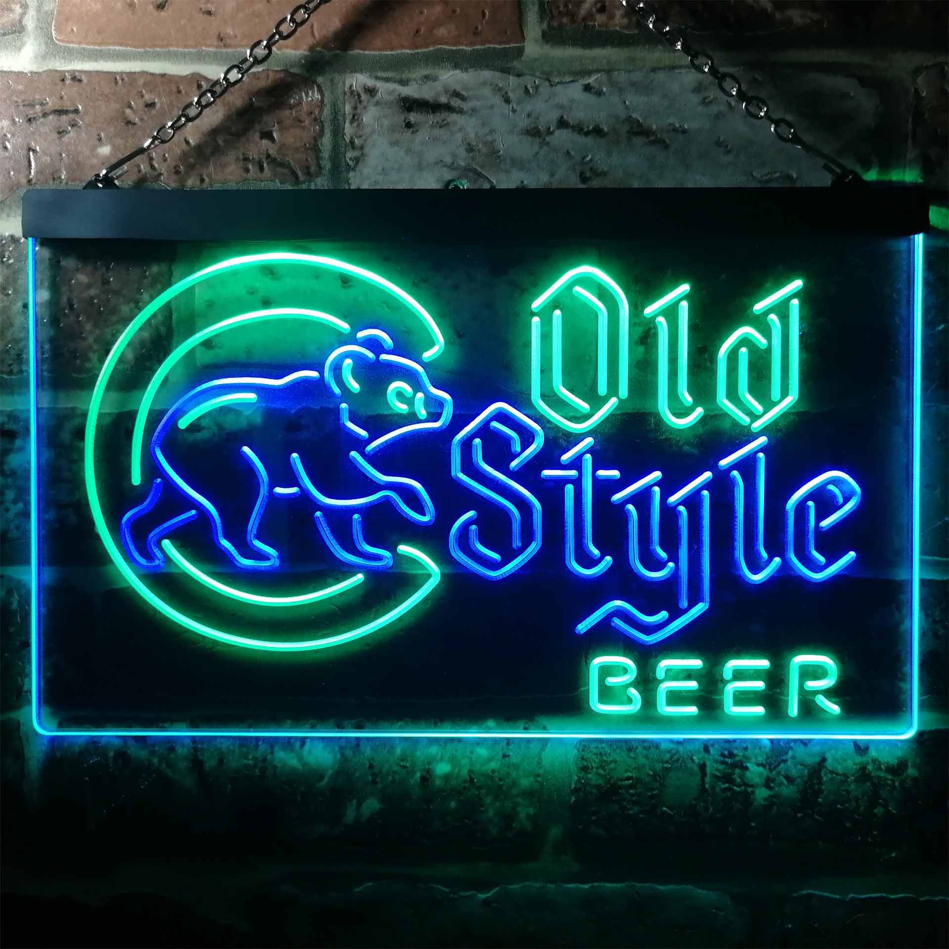 Cubs Old Style Beer Bar LED Neon Sign