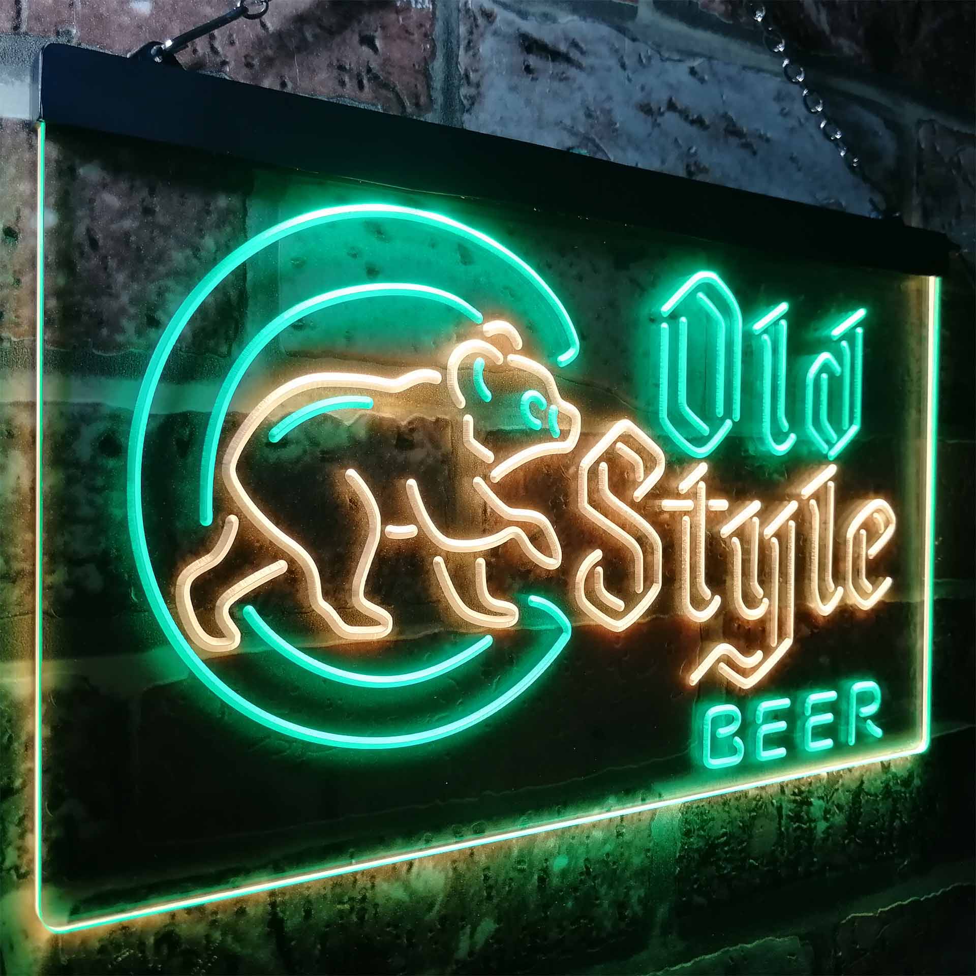 Cubs Old Style Beer Bar LED Neon Sign