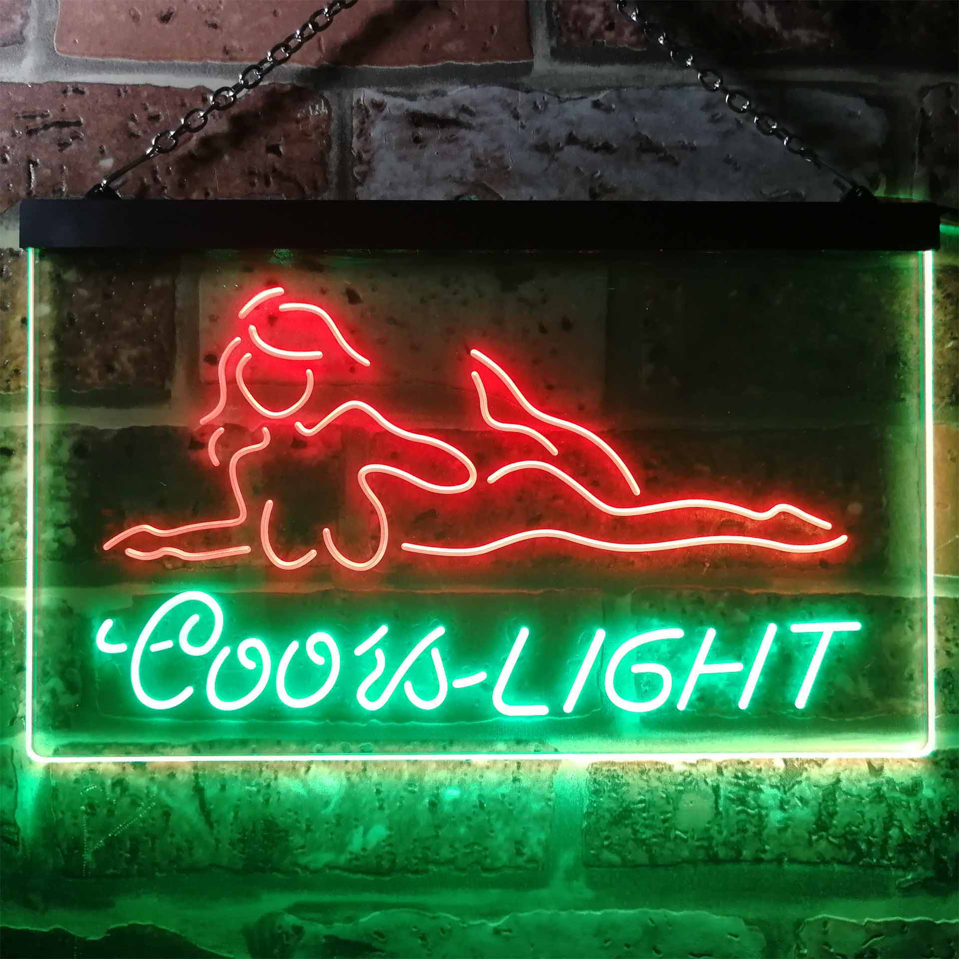 Coors Light Girl Lady LED Neon Sign