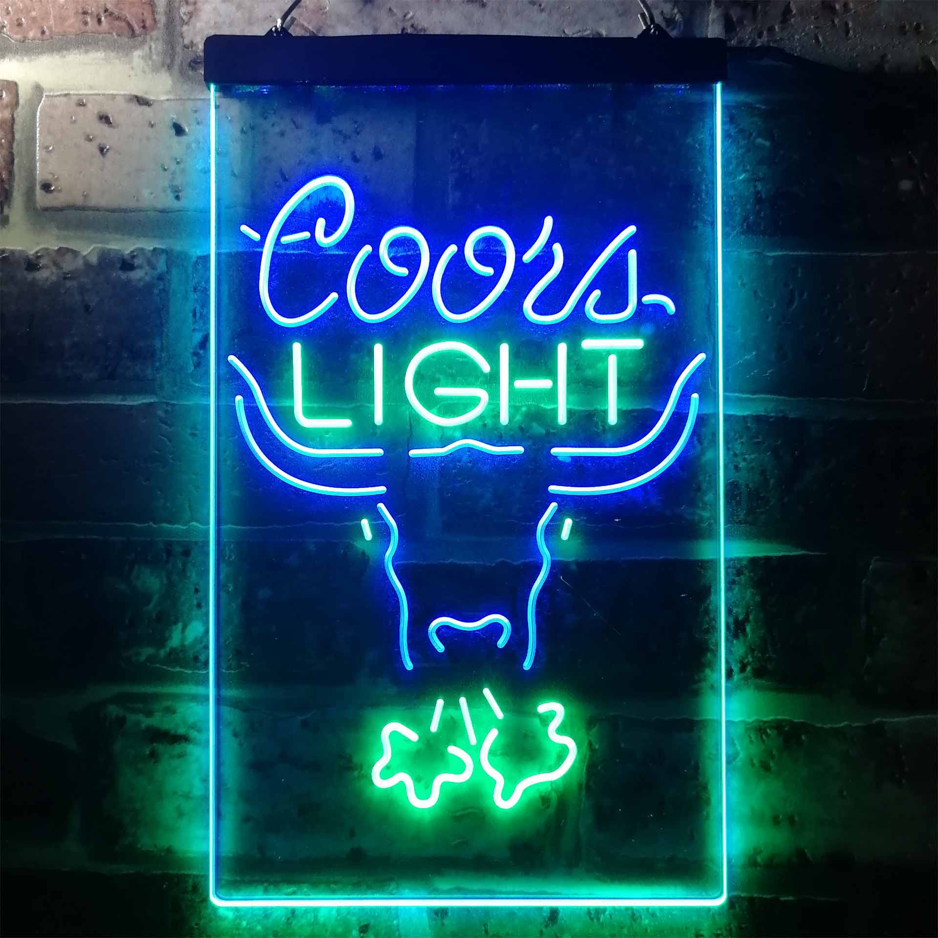 Coors Light Breathing Bull LED Neon Sign