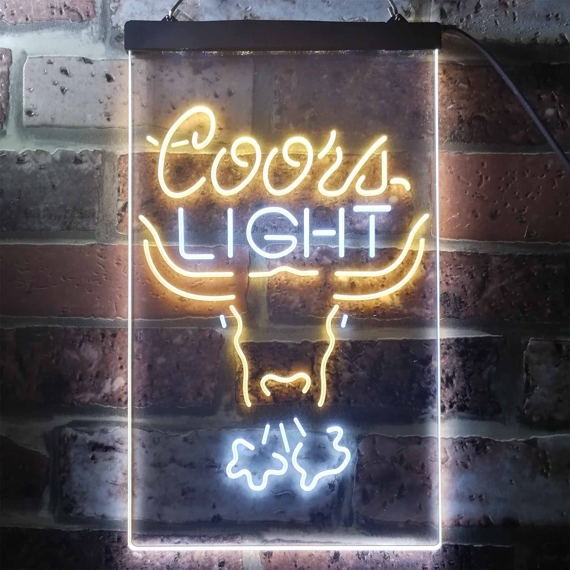 Coors Light Breathing Bull LED Neon Sign