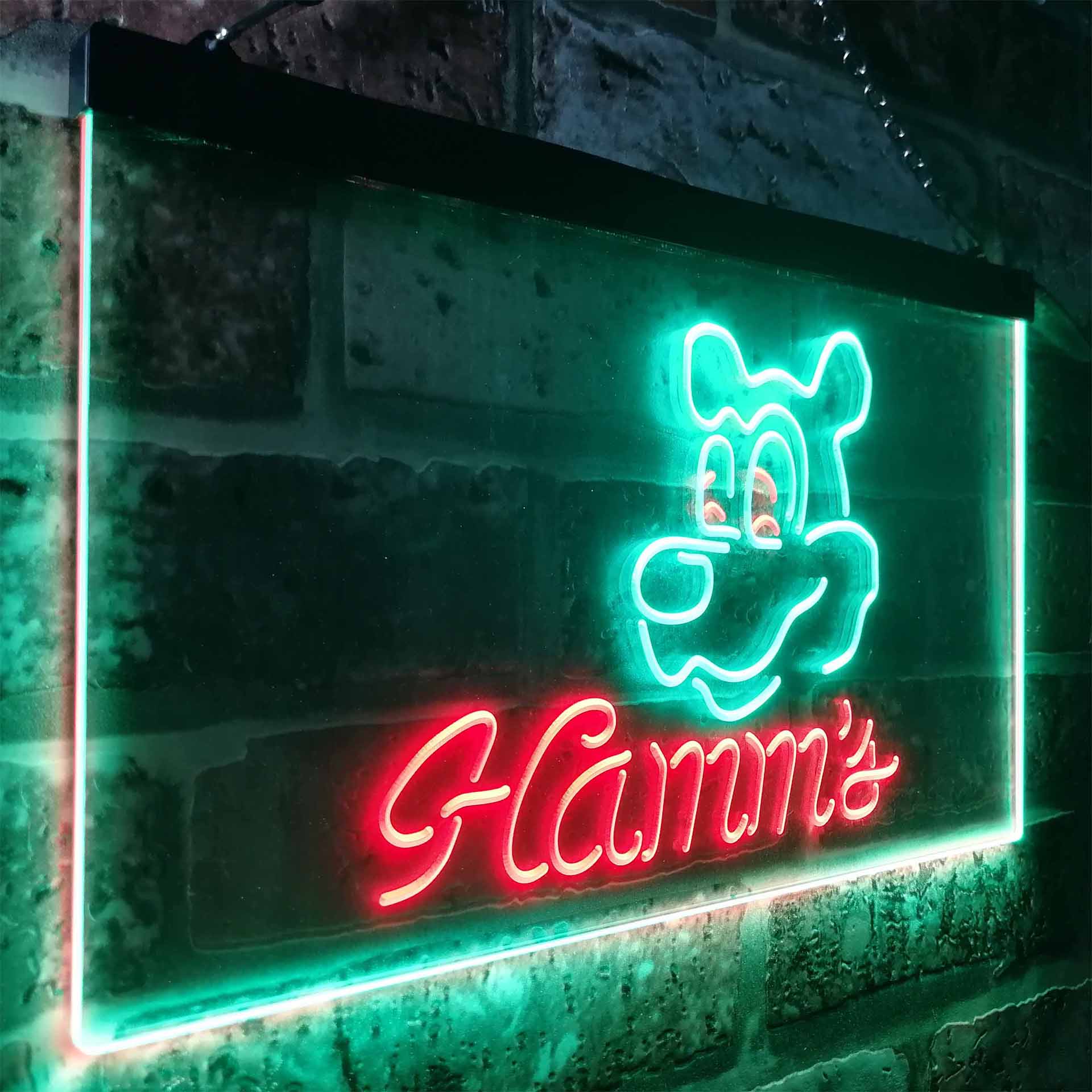 Hamm's Beer Bar Man Cave LED Neon Sign