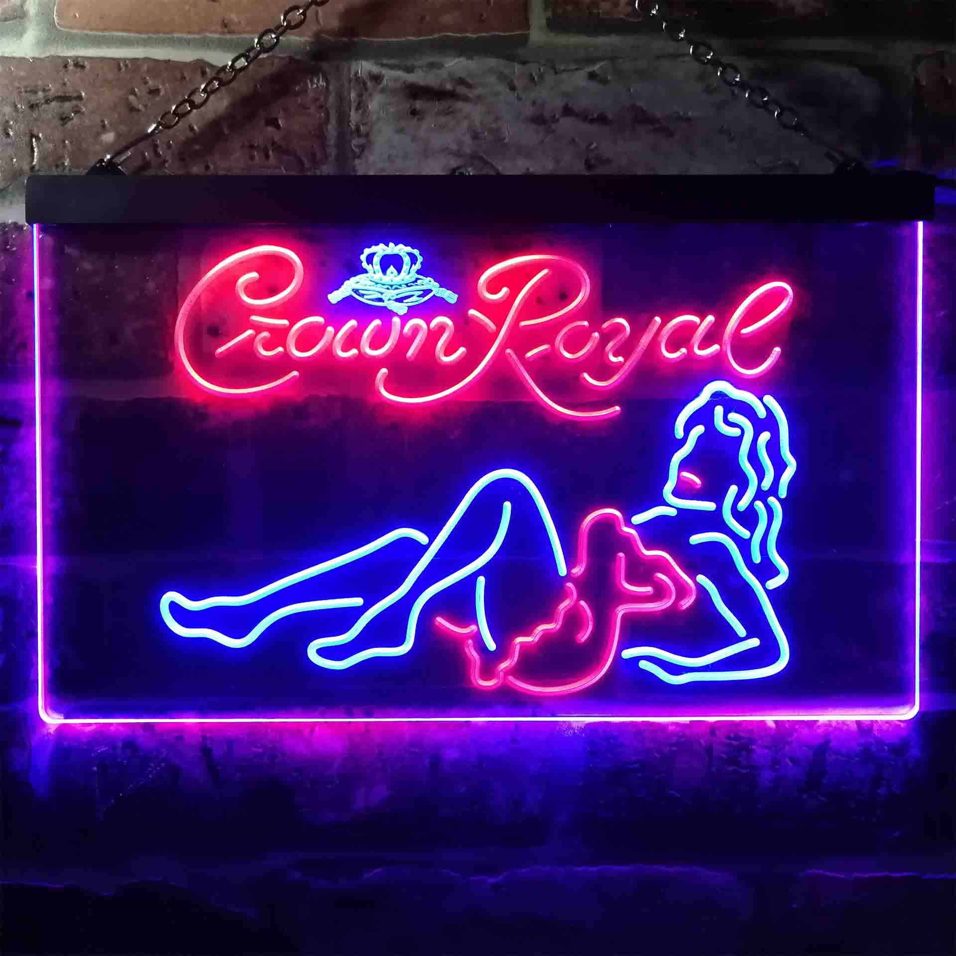 Crown Royal Lady Bar LED Neon Sign