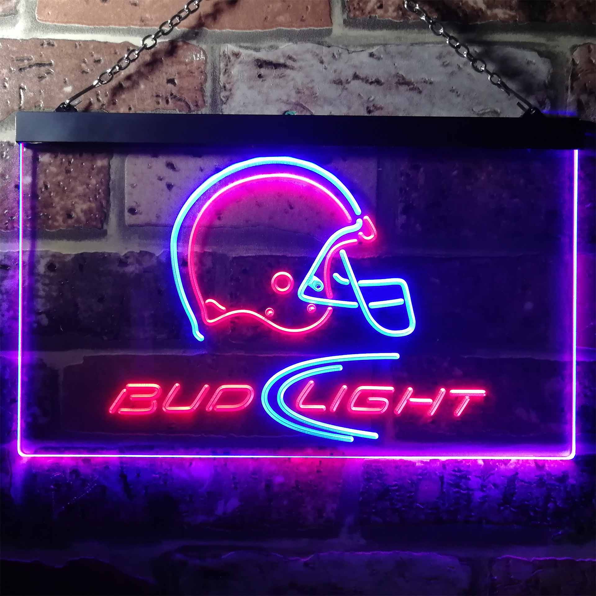 Bud Light Helmet Football Club LED Neon Sign