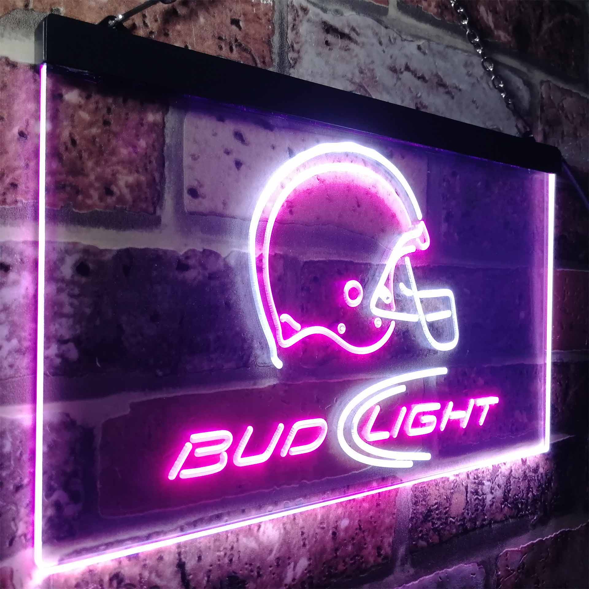 Bud Light Helmet Football Club LED Neon Sign