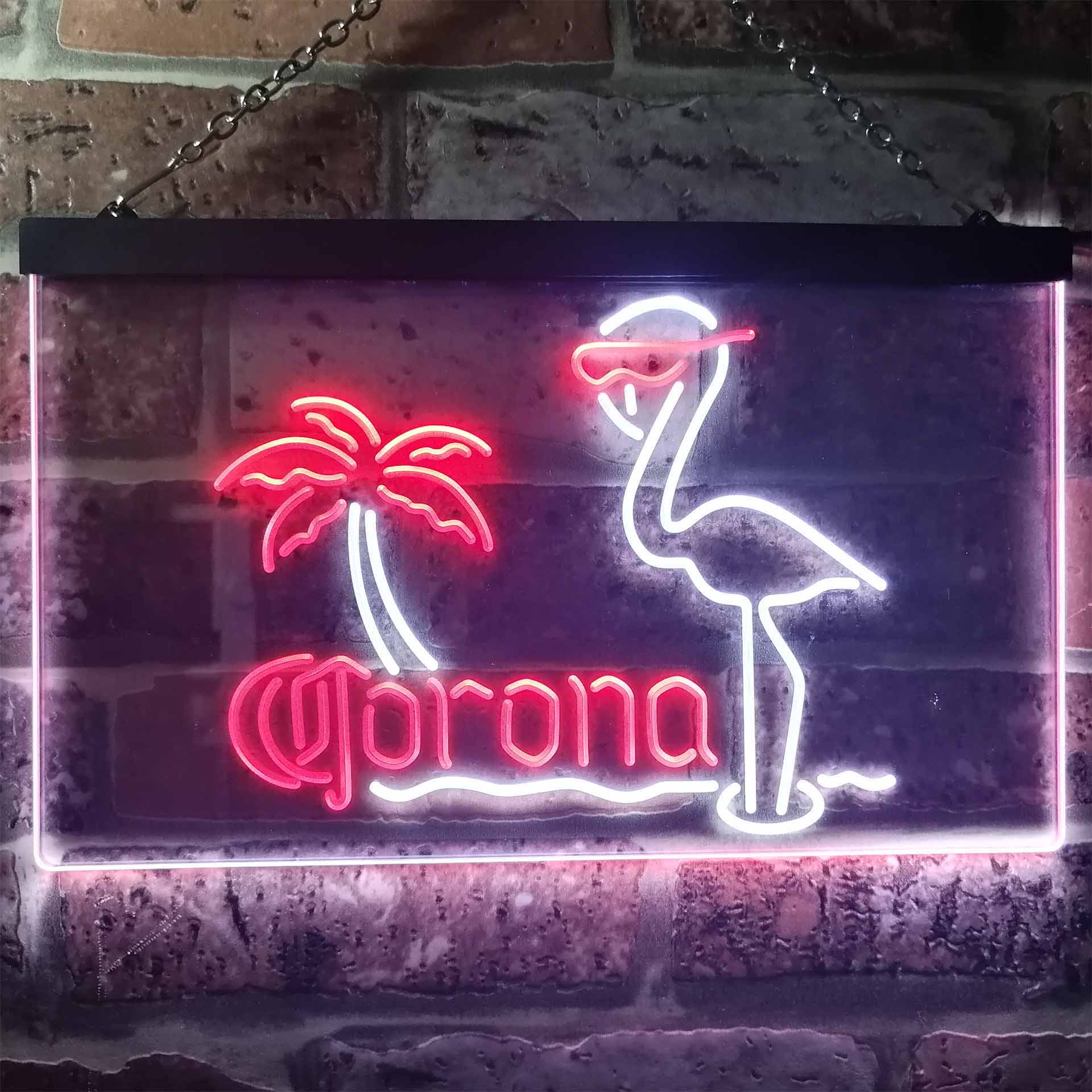 Corona Extra Pink Flamingo LED Neon Sign