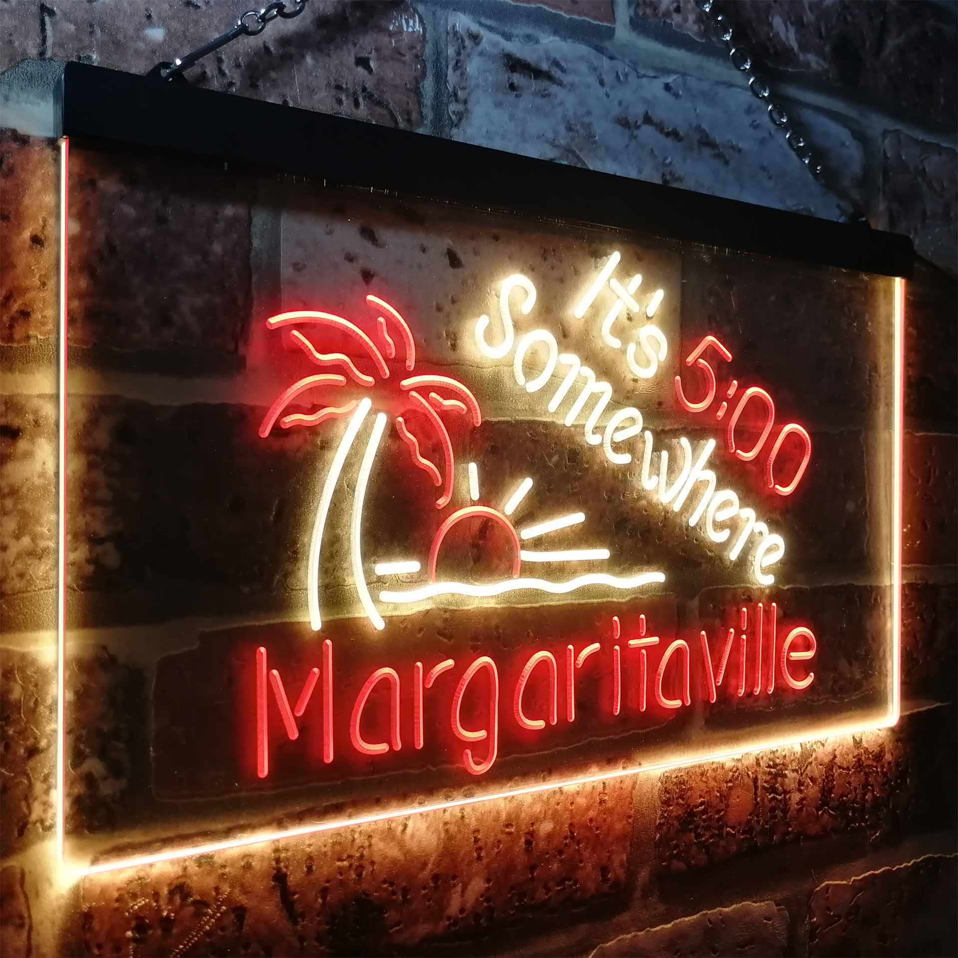 It's 500 Somewhere Margaritaville LED Neon Sign