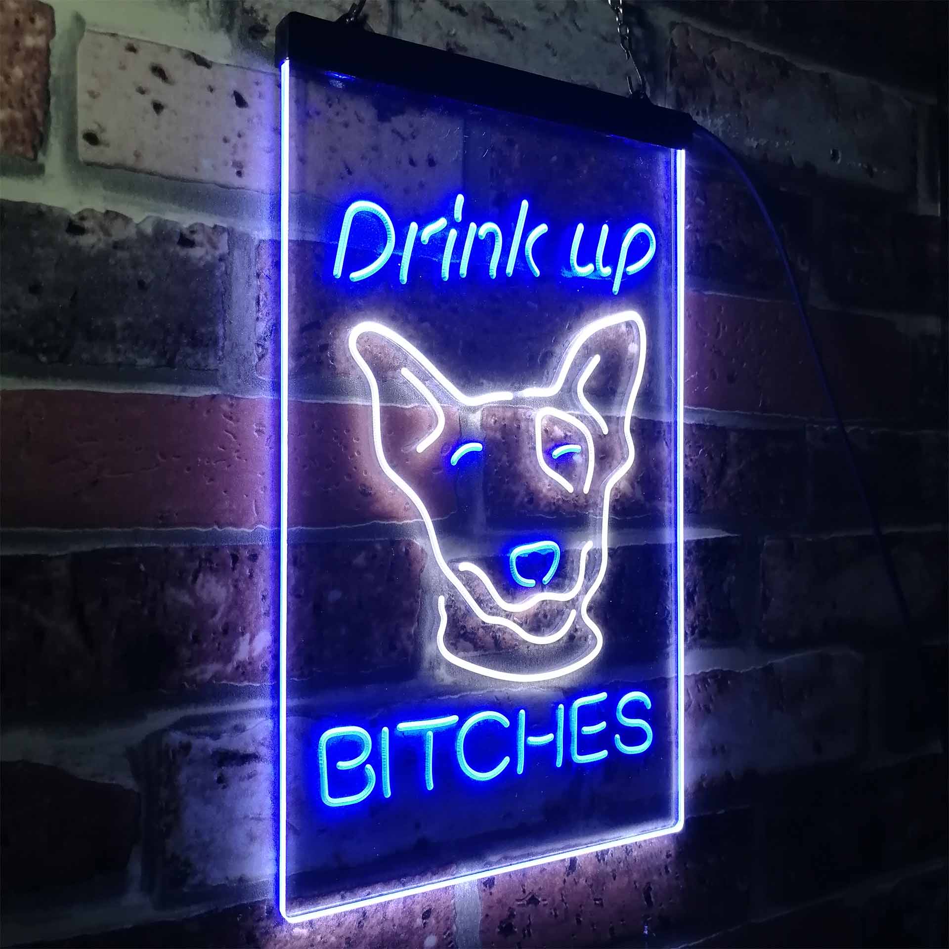 Bud Light Drink Up Mackenzie LED Neon Sign